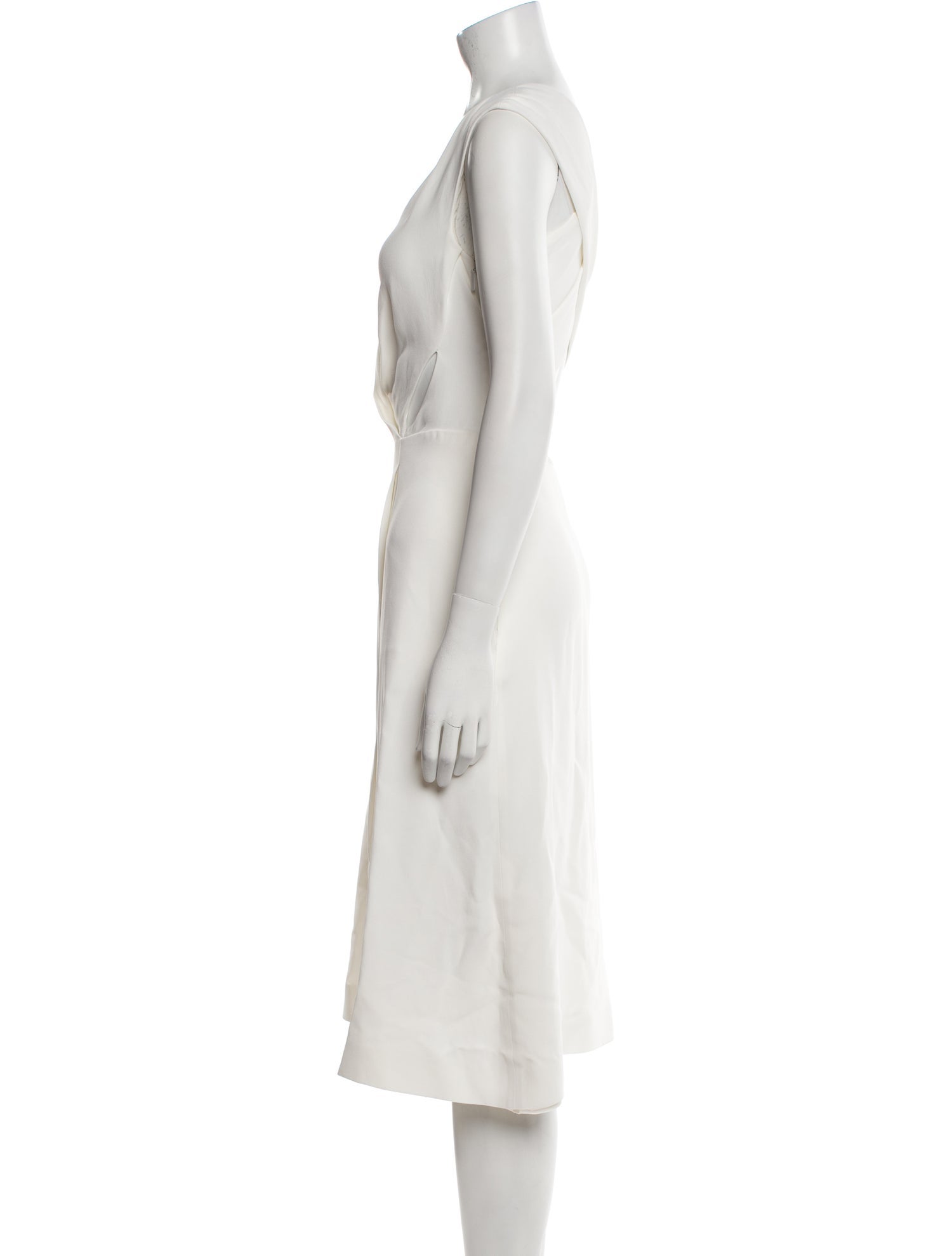 Roberto Cavalli V-Neck Midi Length Dress