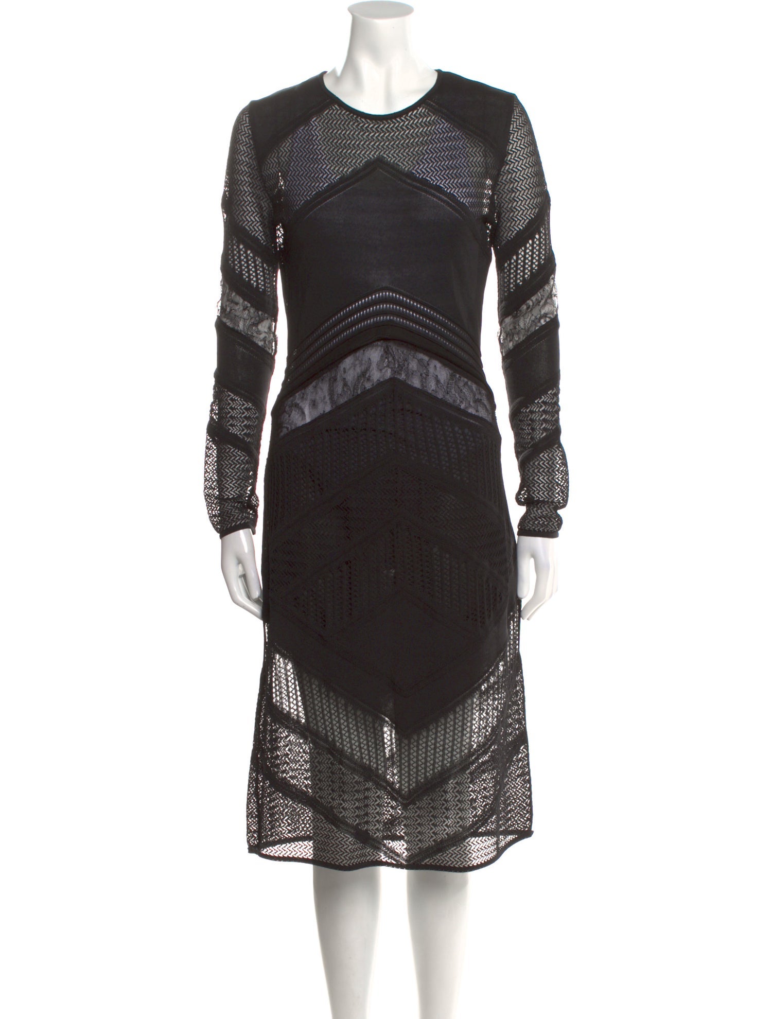 Roberto Cavalli Lace Pattern Midi Length Dress