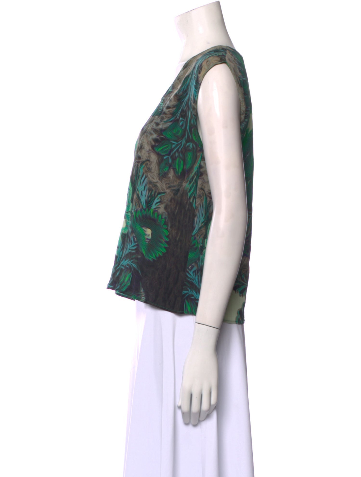 Roberto Cavalli Silk Printed Top