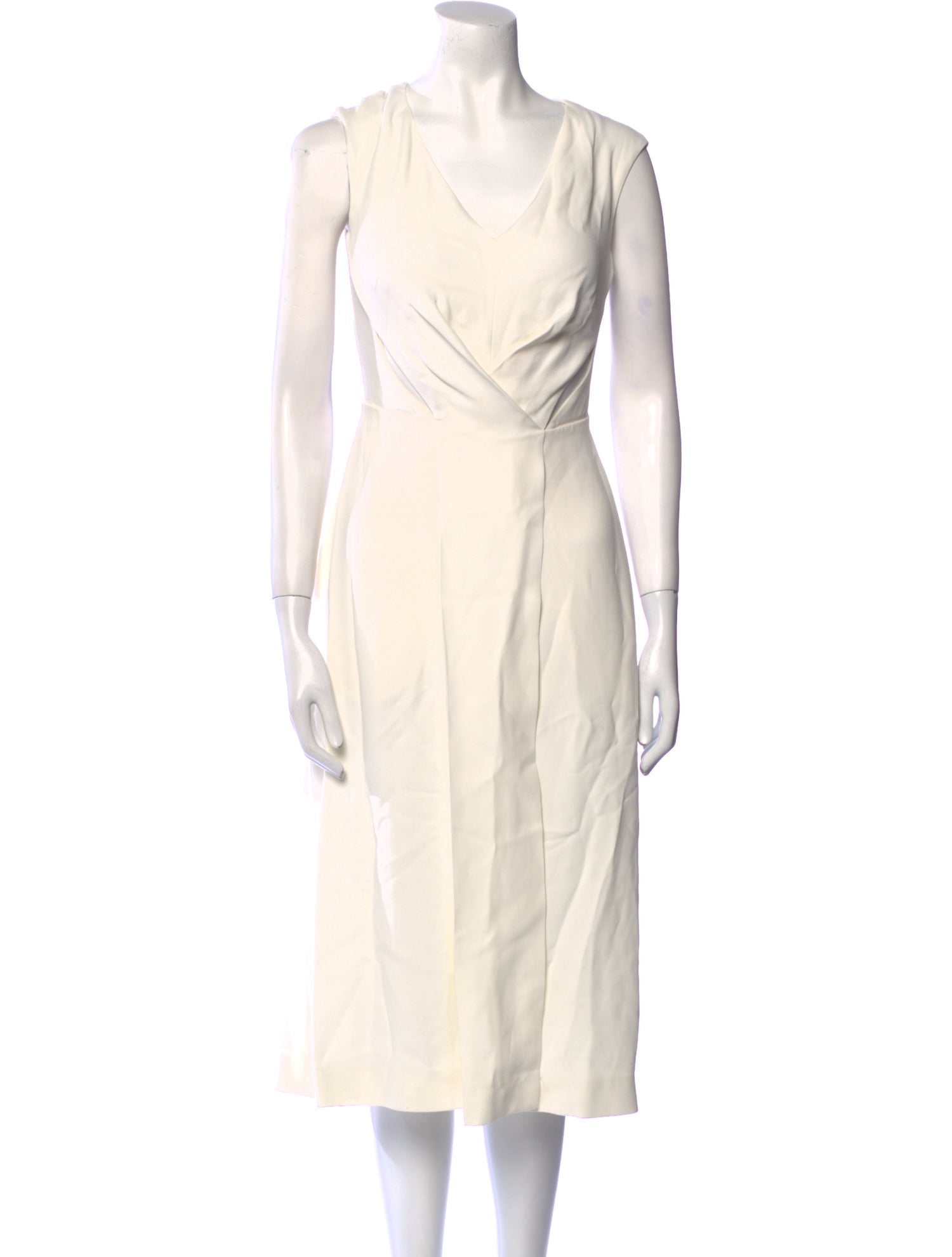 Roberto Cavalli V-Neck Midi Length Dress