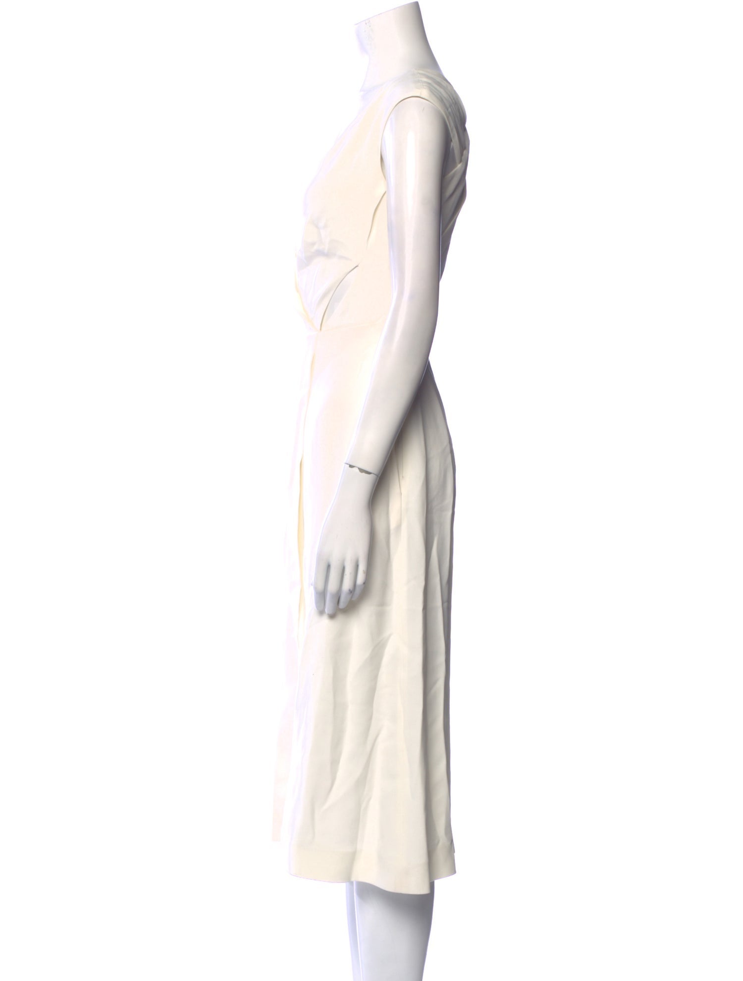 Roberto Cavalli V-Neck Midi Length Dress