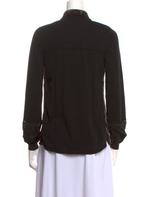 Roberto Cavalli Silk Printed Button-Up Top