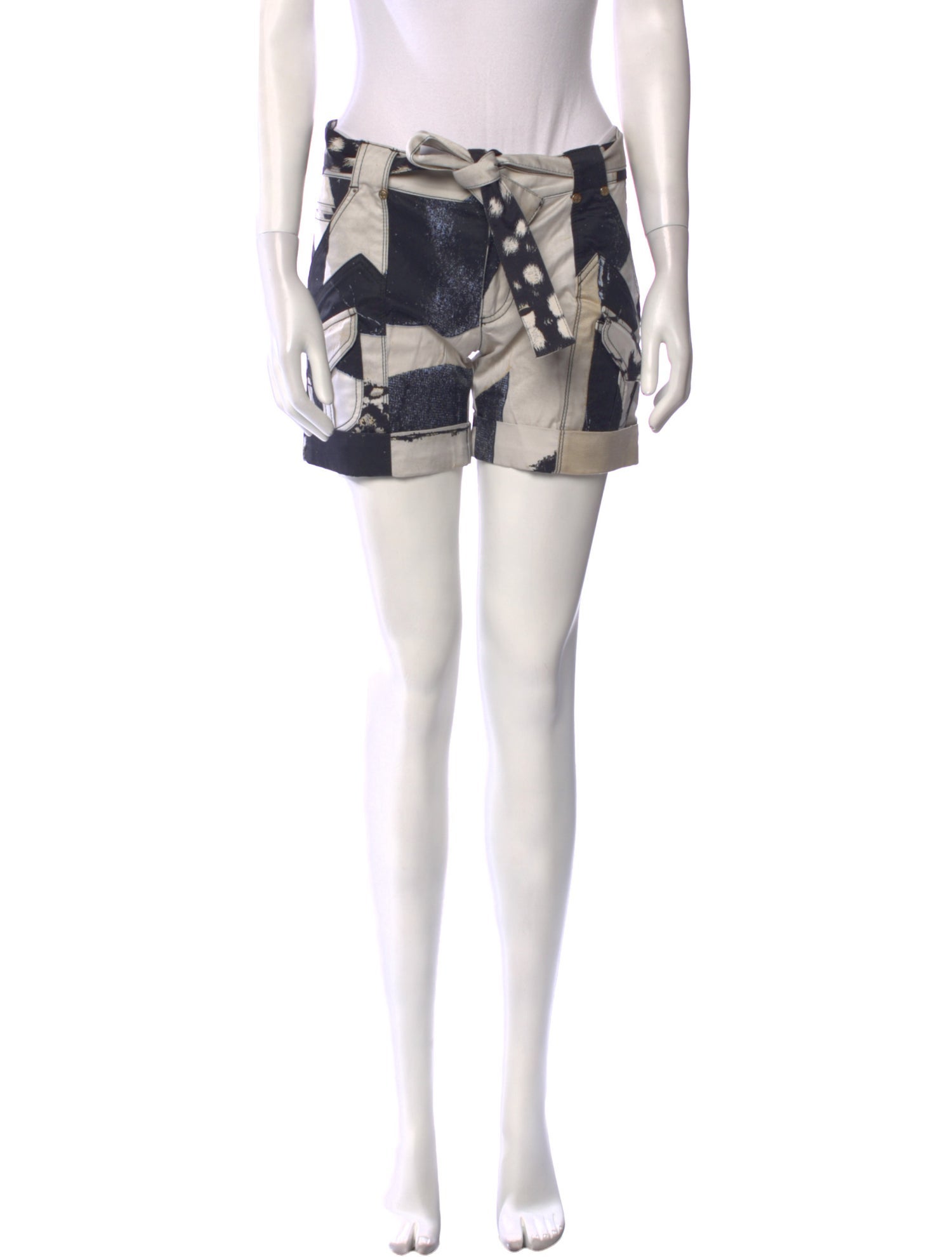 Roberto Cavalli Printed Mini Shorts