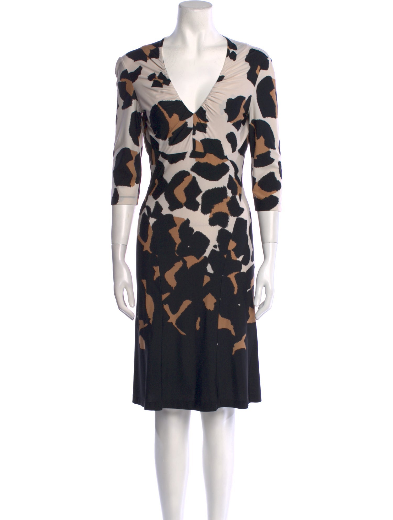 Roberto Cavalli Printed Knee-Length Dress