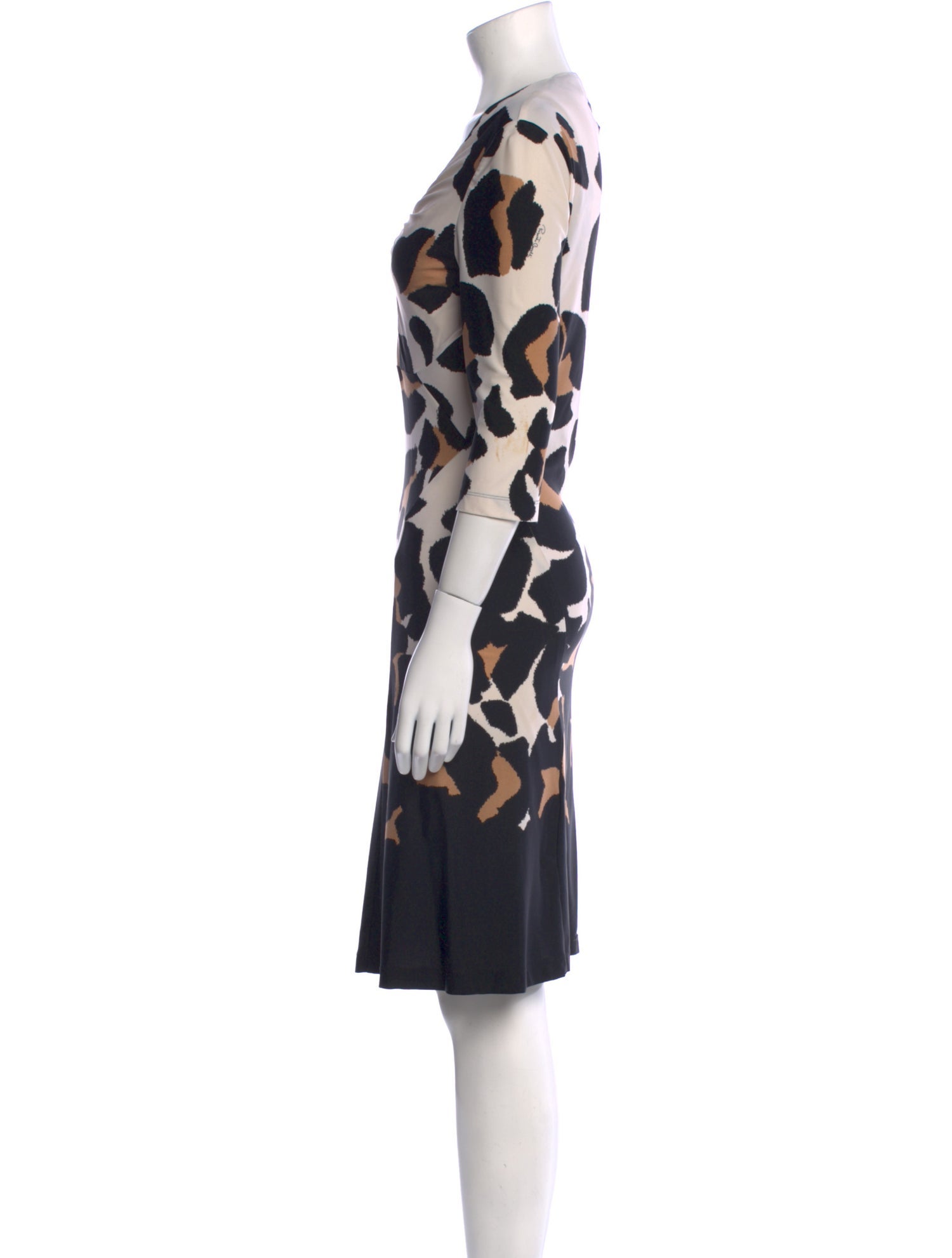 Roberto Cavalli Printed Knee-Length Dress