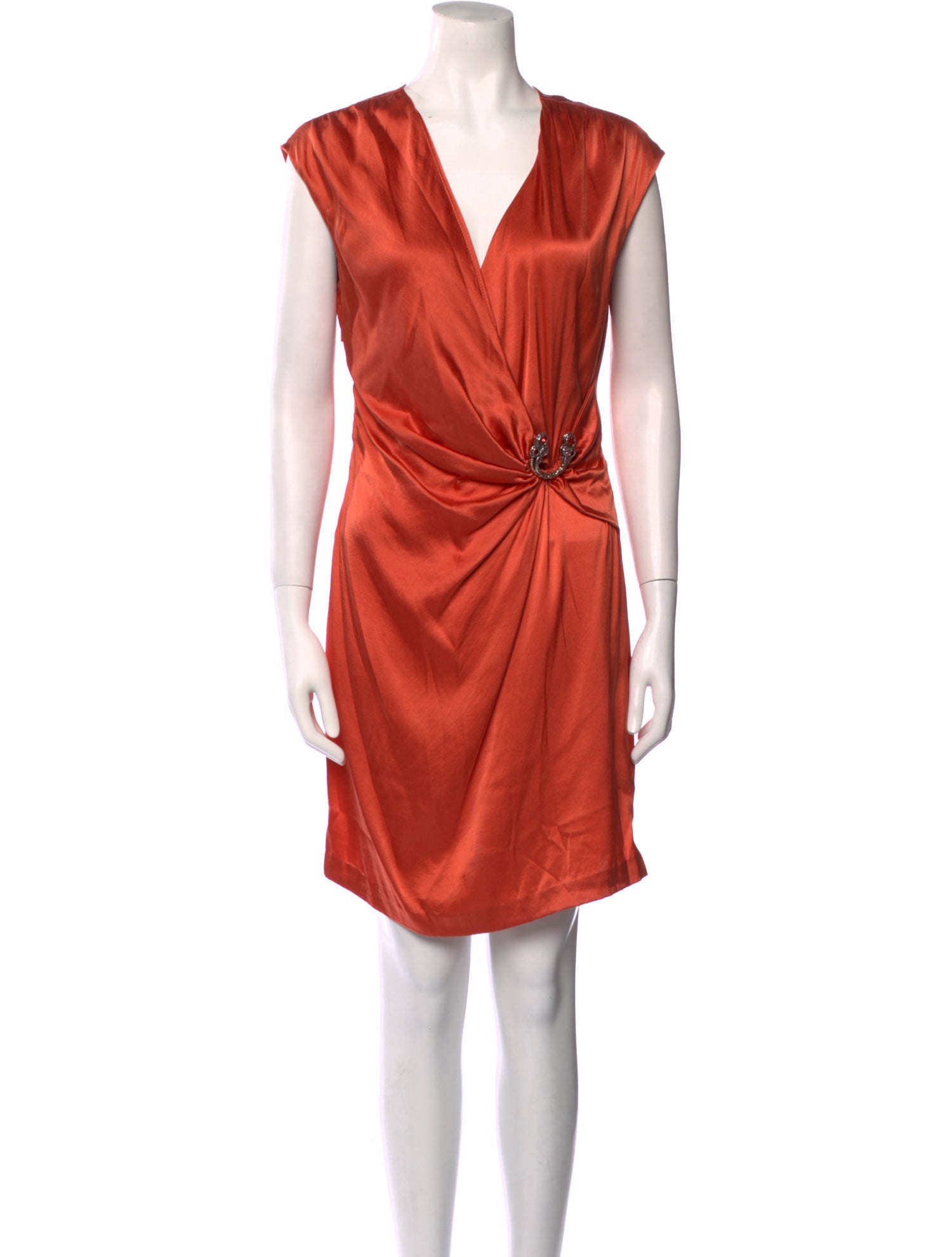 Roberto Cavalli V-Neck Mini Dress