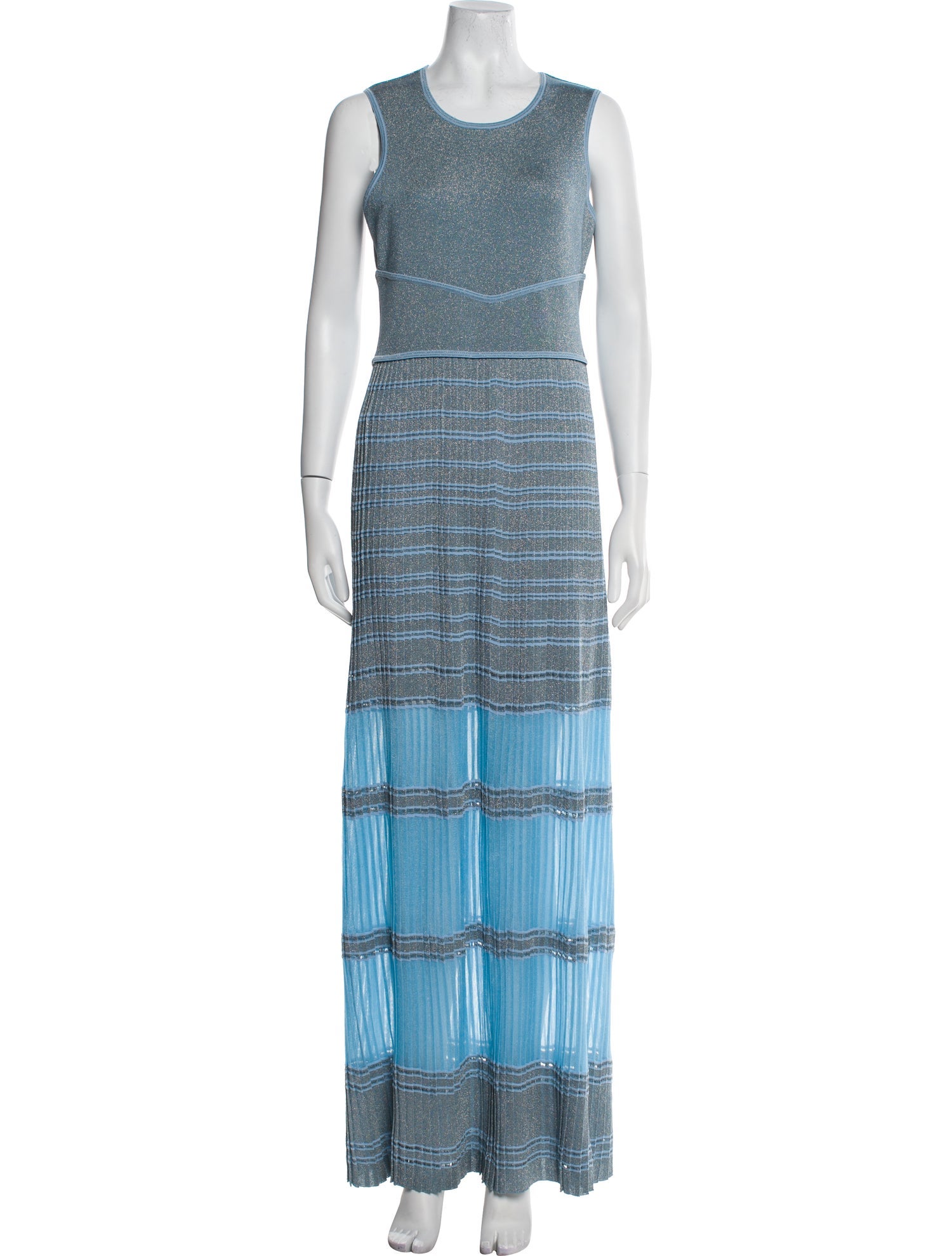 Roberto Cavalli Striped Long Dress w/ Tags