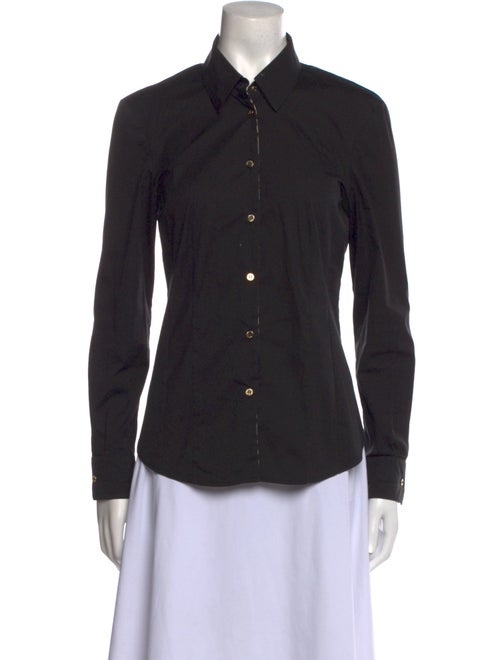 Roberto Cavalli Long Sleeve Button-Up Top