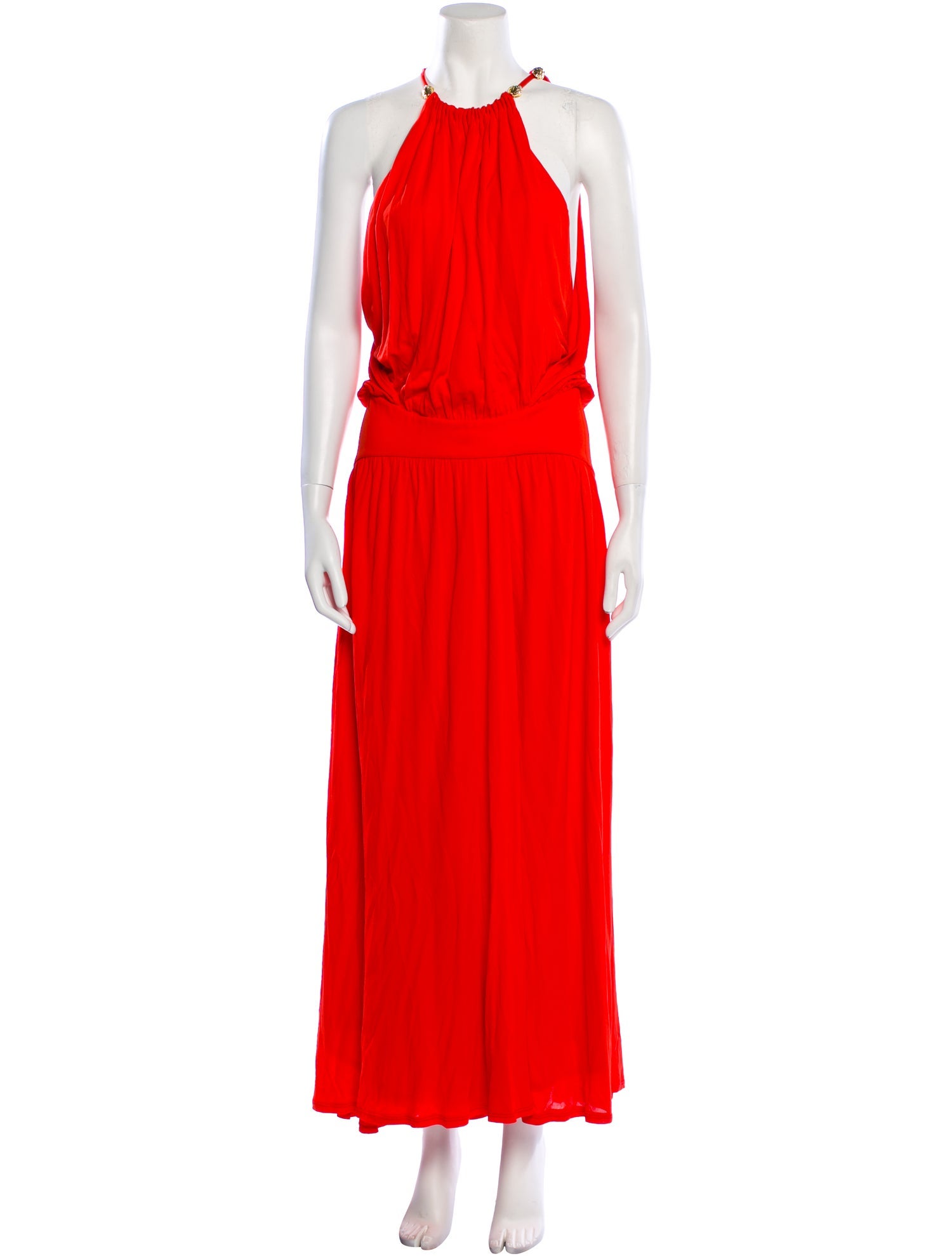 Roberto Cavalli Halterneck Long Dress