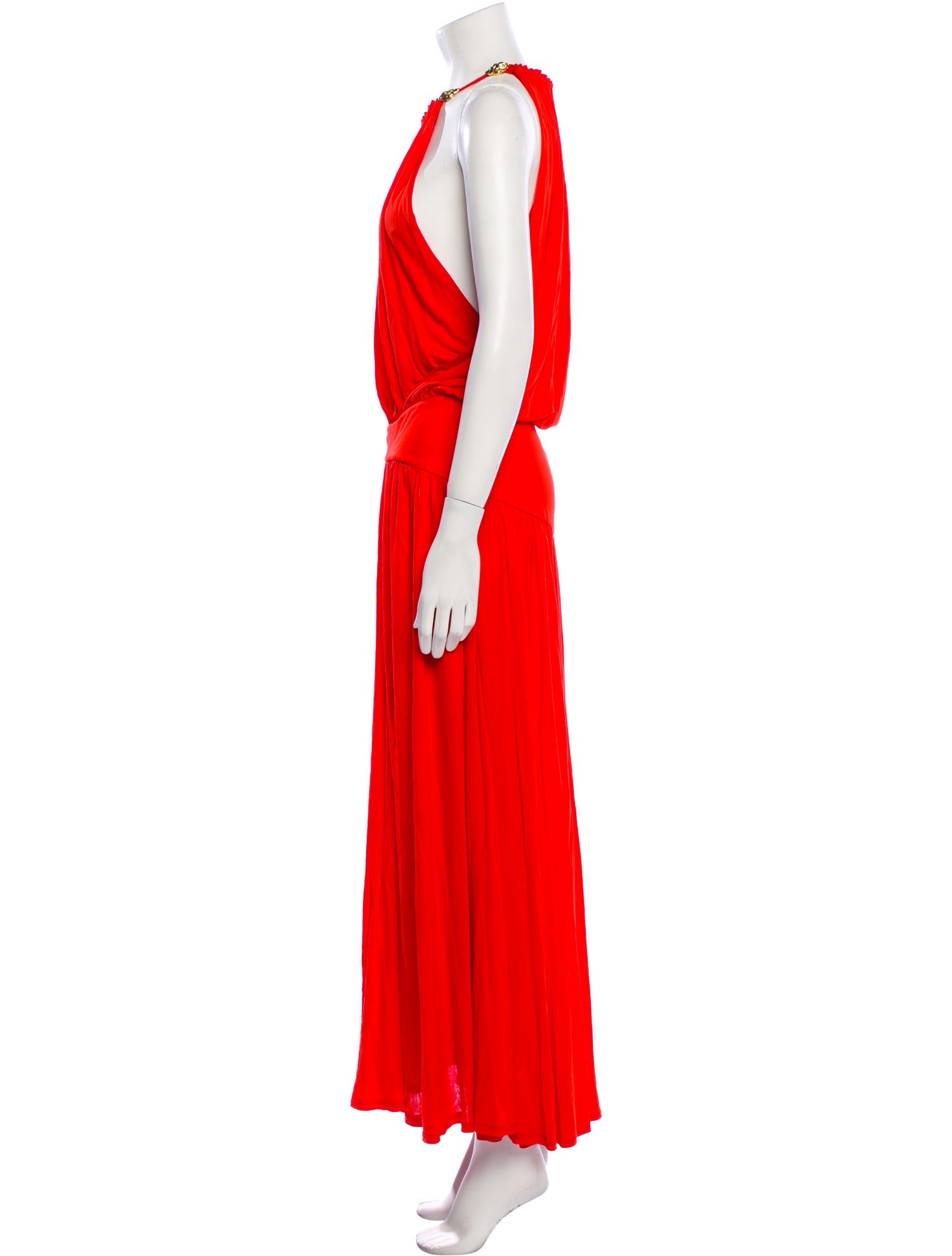 Roberto Cavalli Halterneck Long Dress