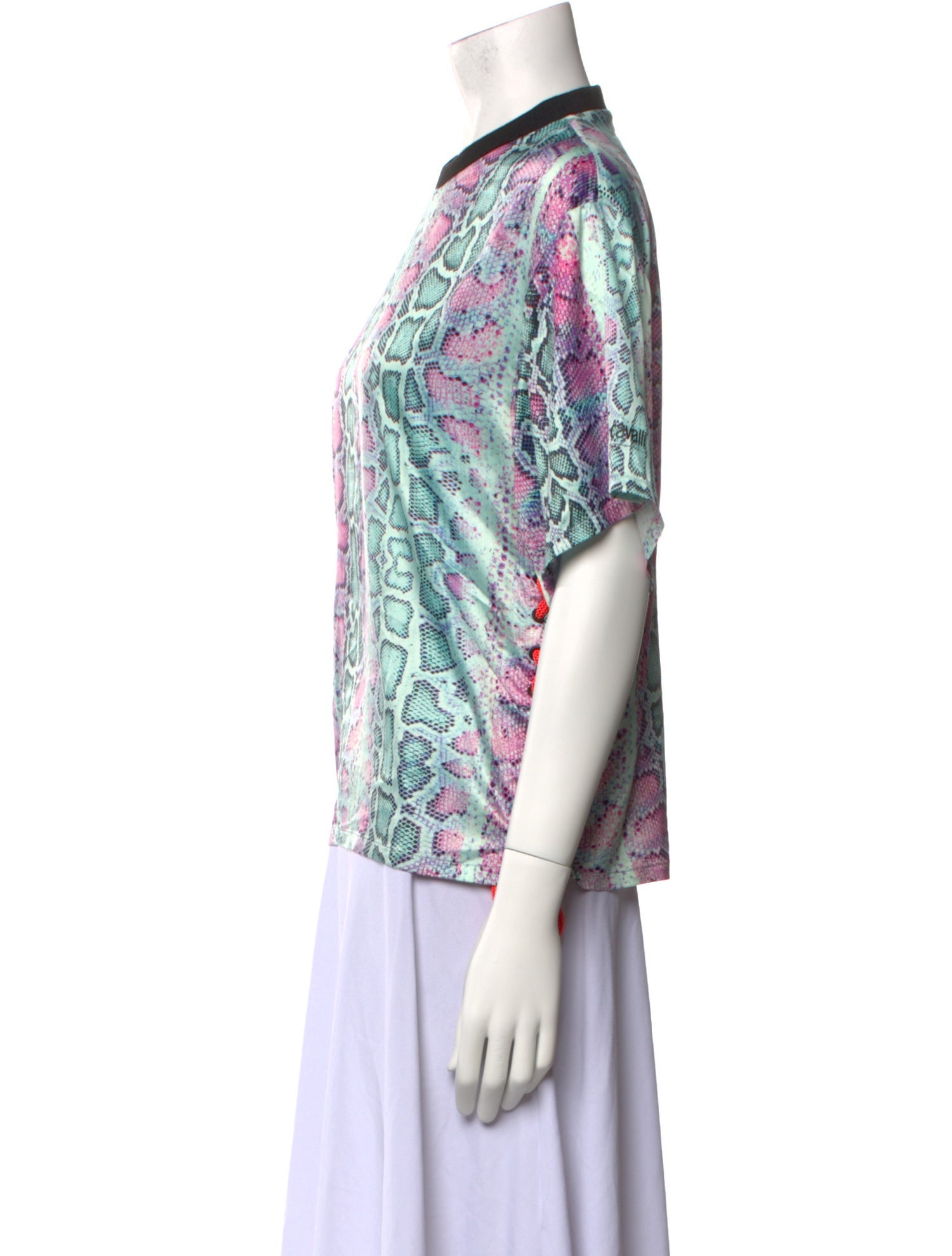 Roberto Cavalli Sport Printed Crew Neck Top