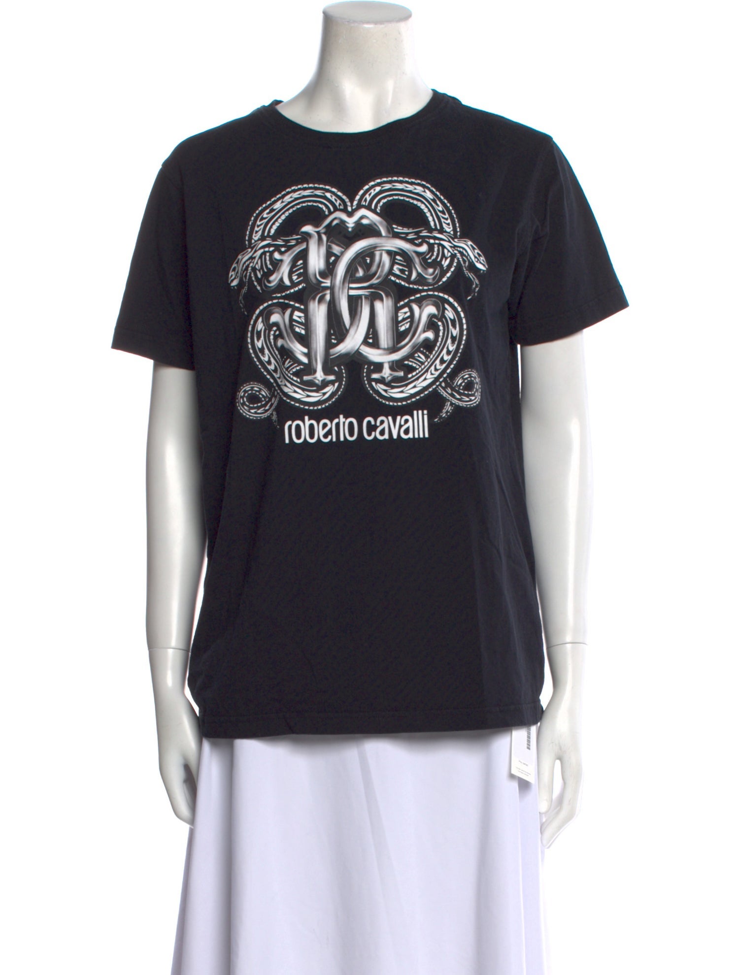 Roberto Cavalli Graphic Print Crew Neck T-Shirt