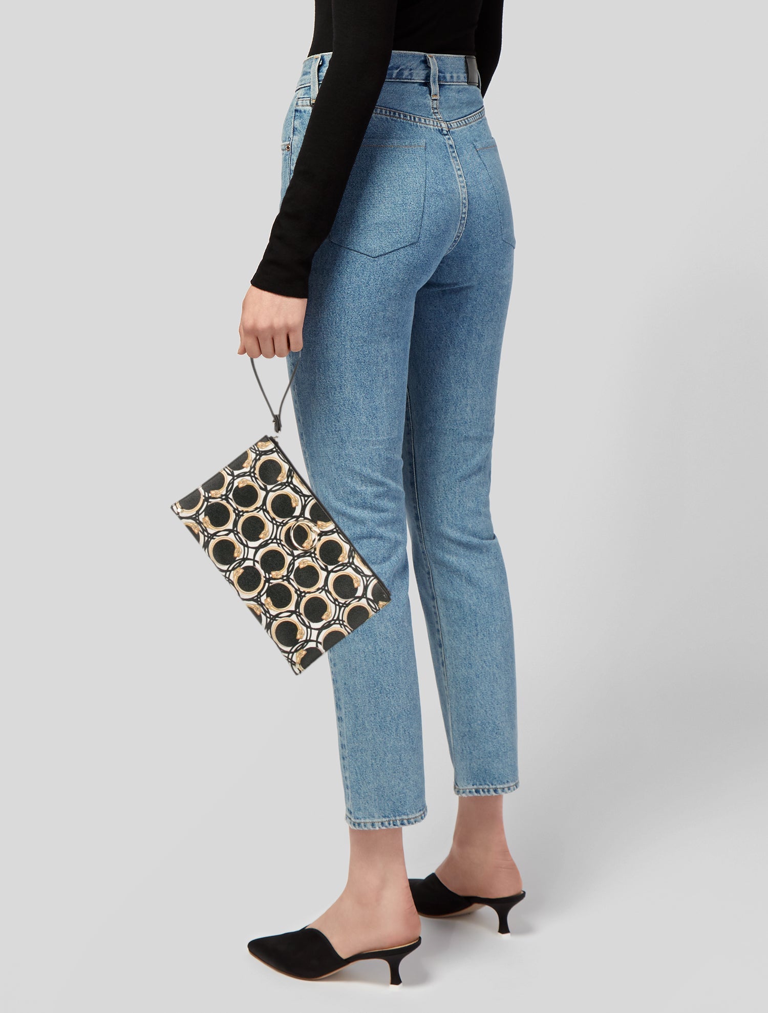 Roberto Cavalli Leather Clutch