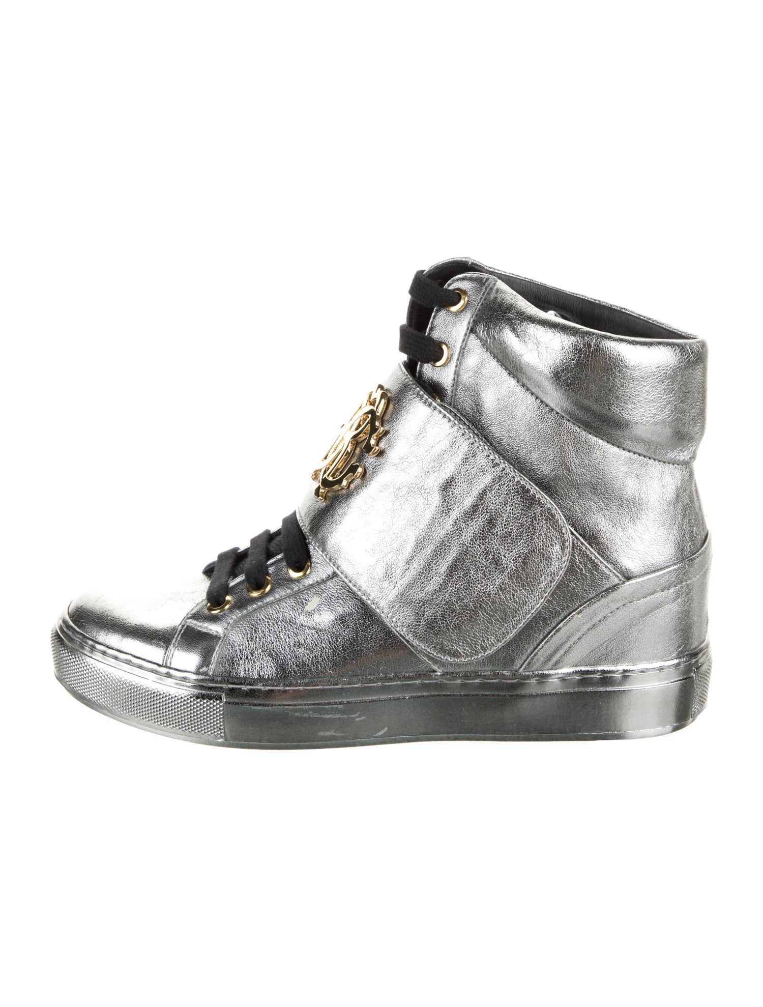 Roberto Cavalli Leather Sneakers