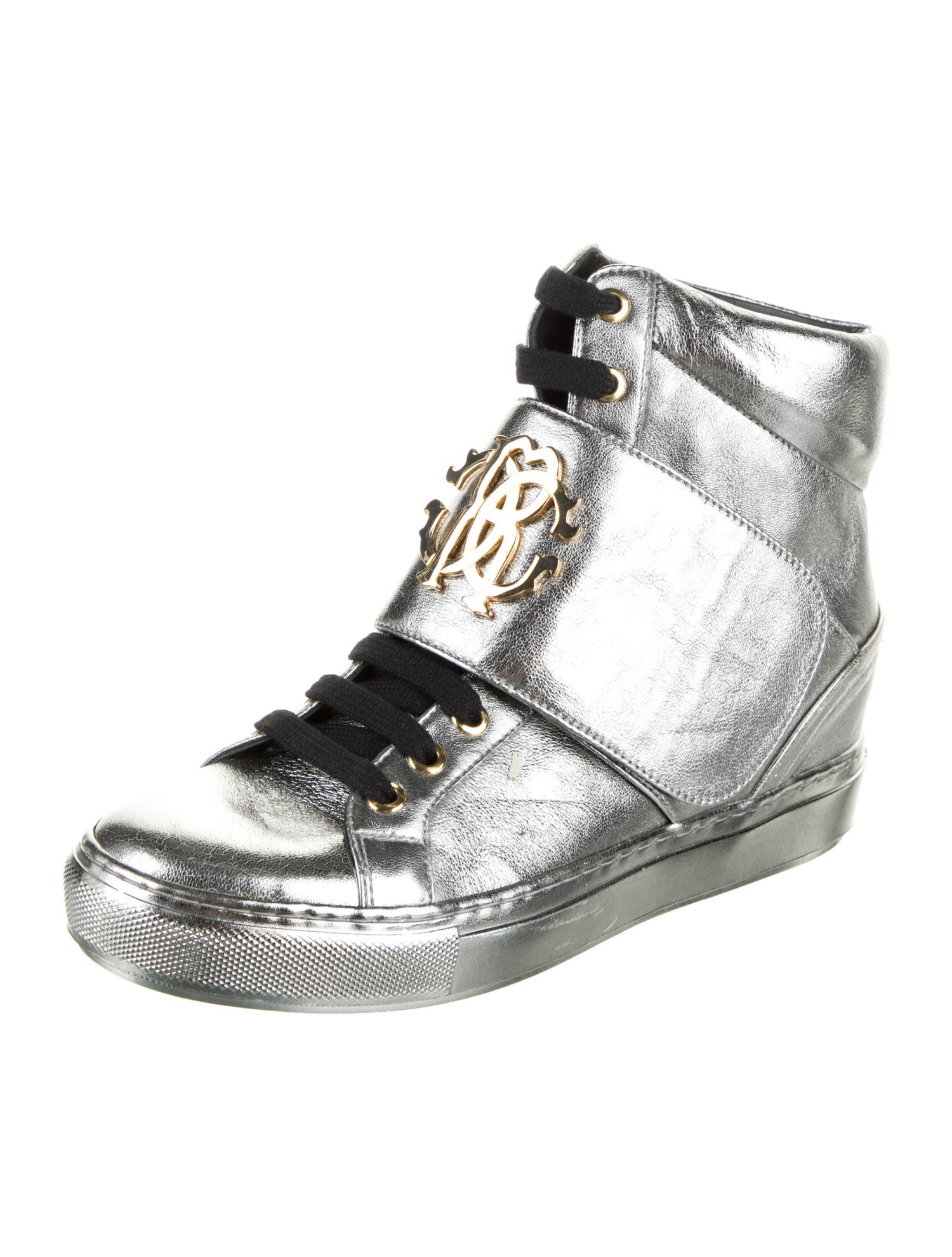 Roberto Cavalli Leather Sneakers