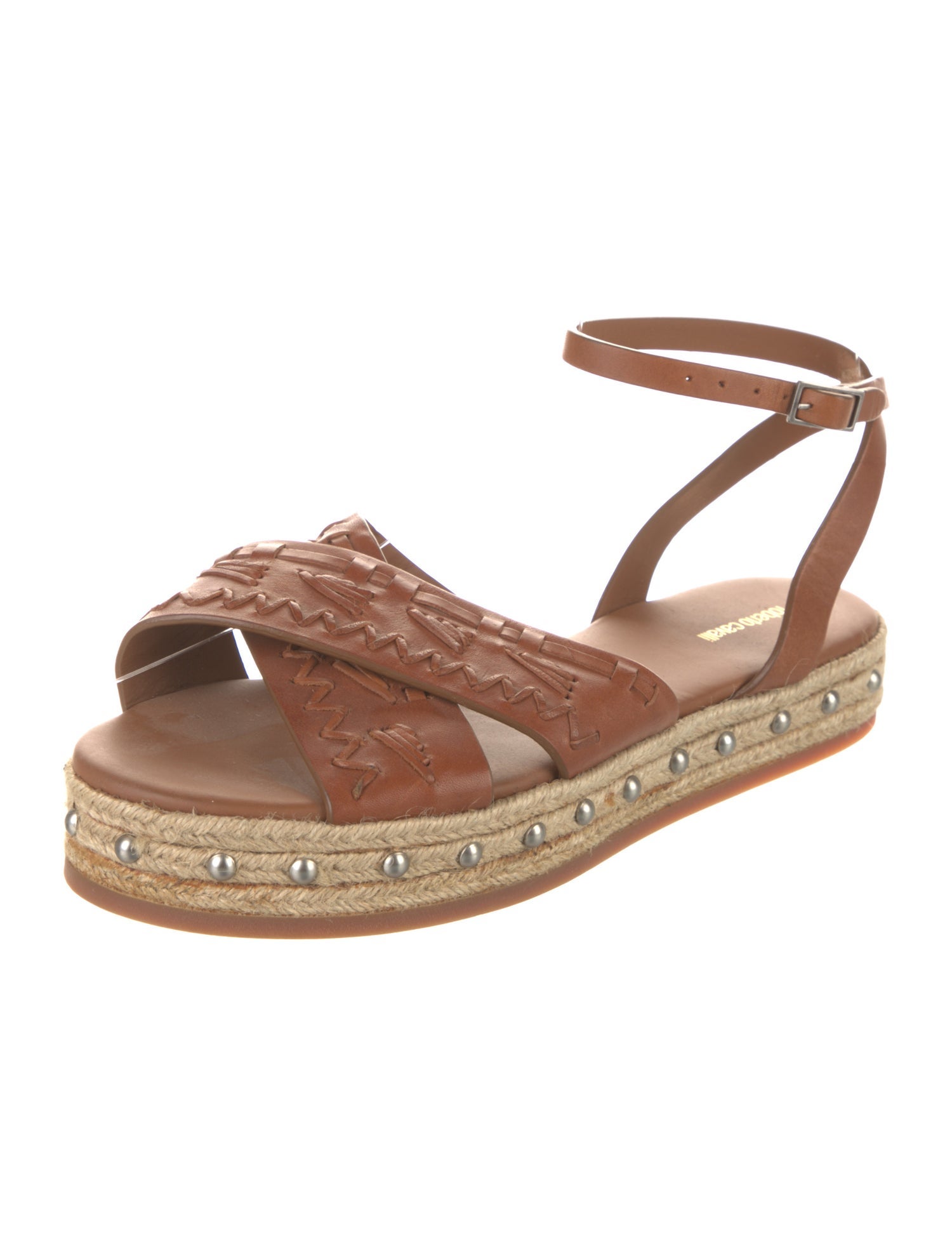 Roberto Cavalli Leather Espadrilles