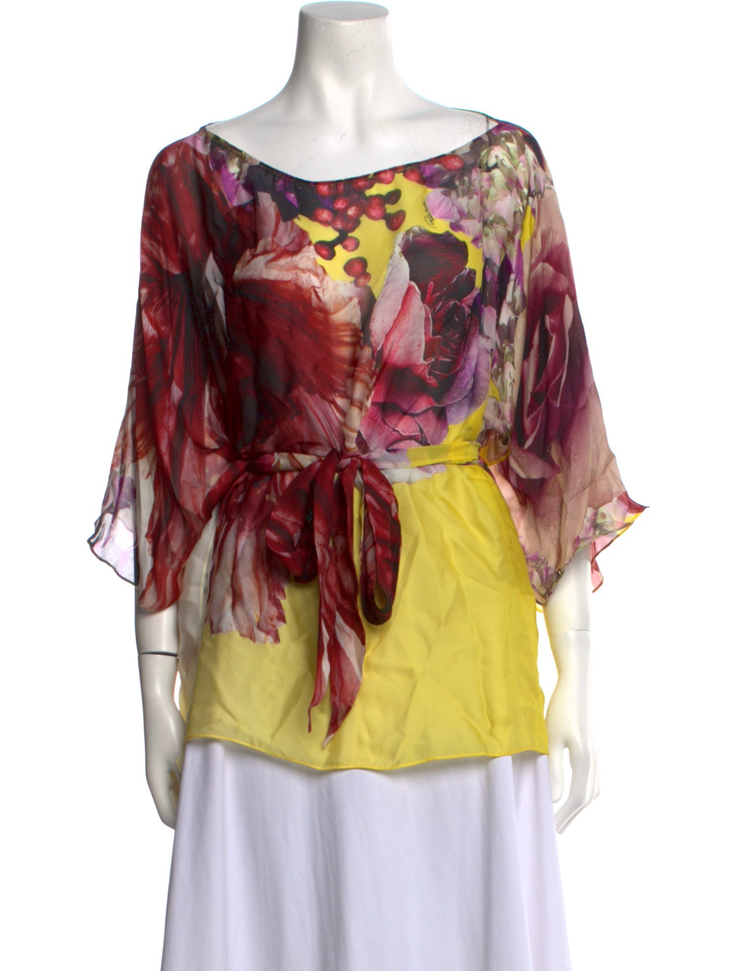 Roberto Cavalli Silk Printed Blouse