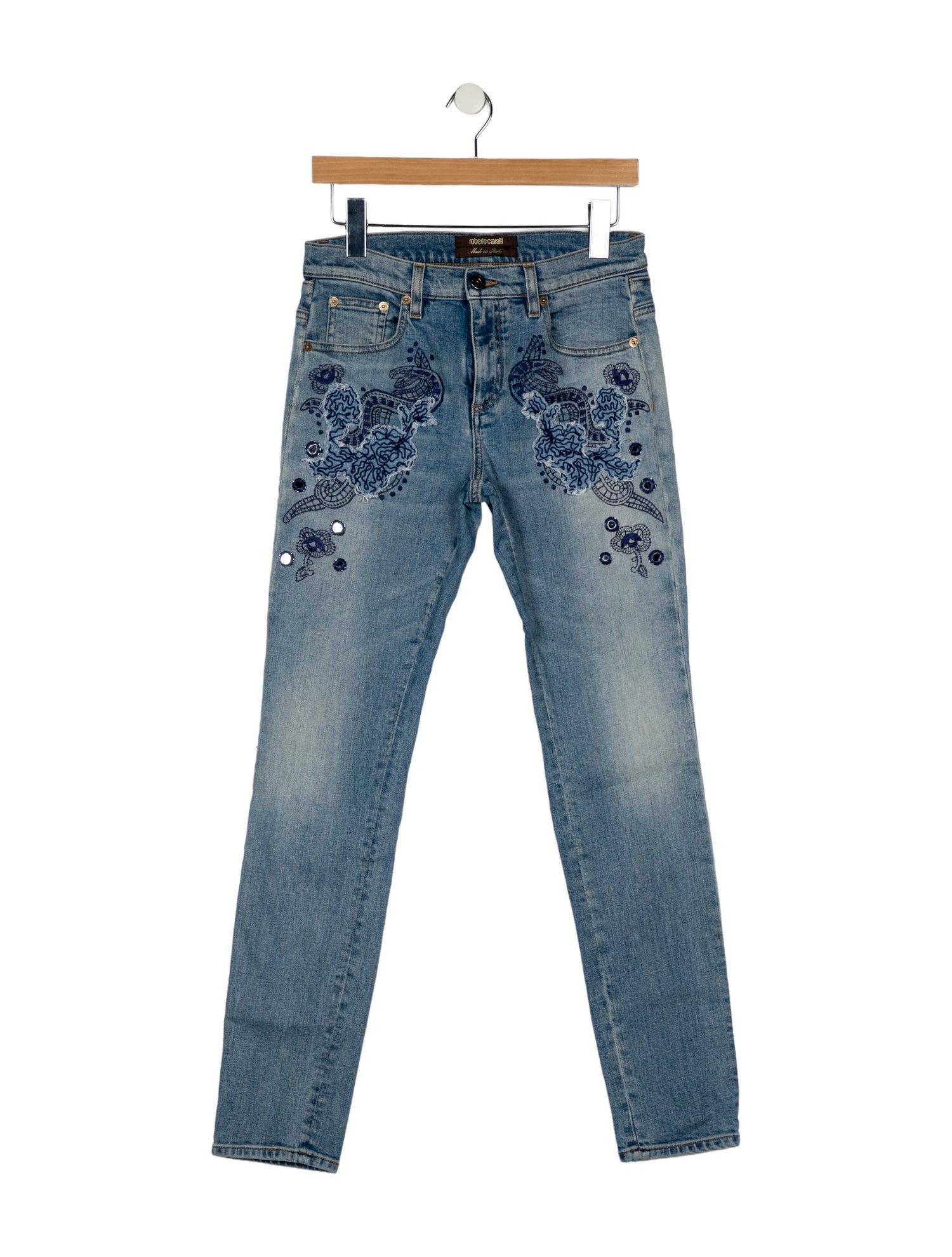 Roberto Cavalli High-Rise Skinny Leg Jeans