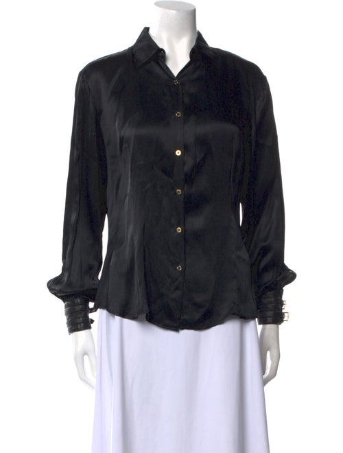 Roberto Cavalli Long Sleeve Button-Up Top