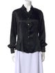 Roberto Cavalli Long Sleeve Button-Up Top