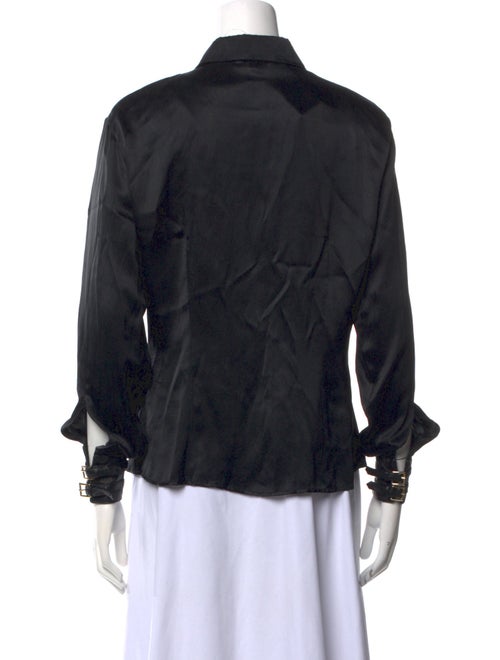 Roberto Cavalli Long Sleeve Button-Up Top