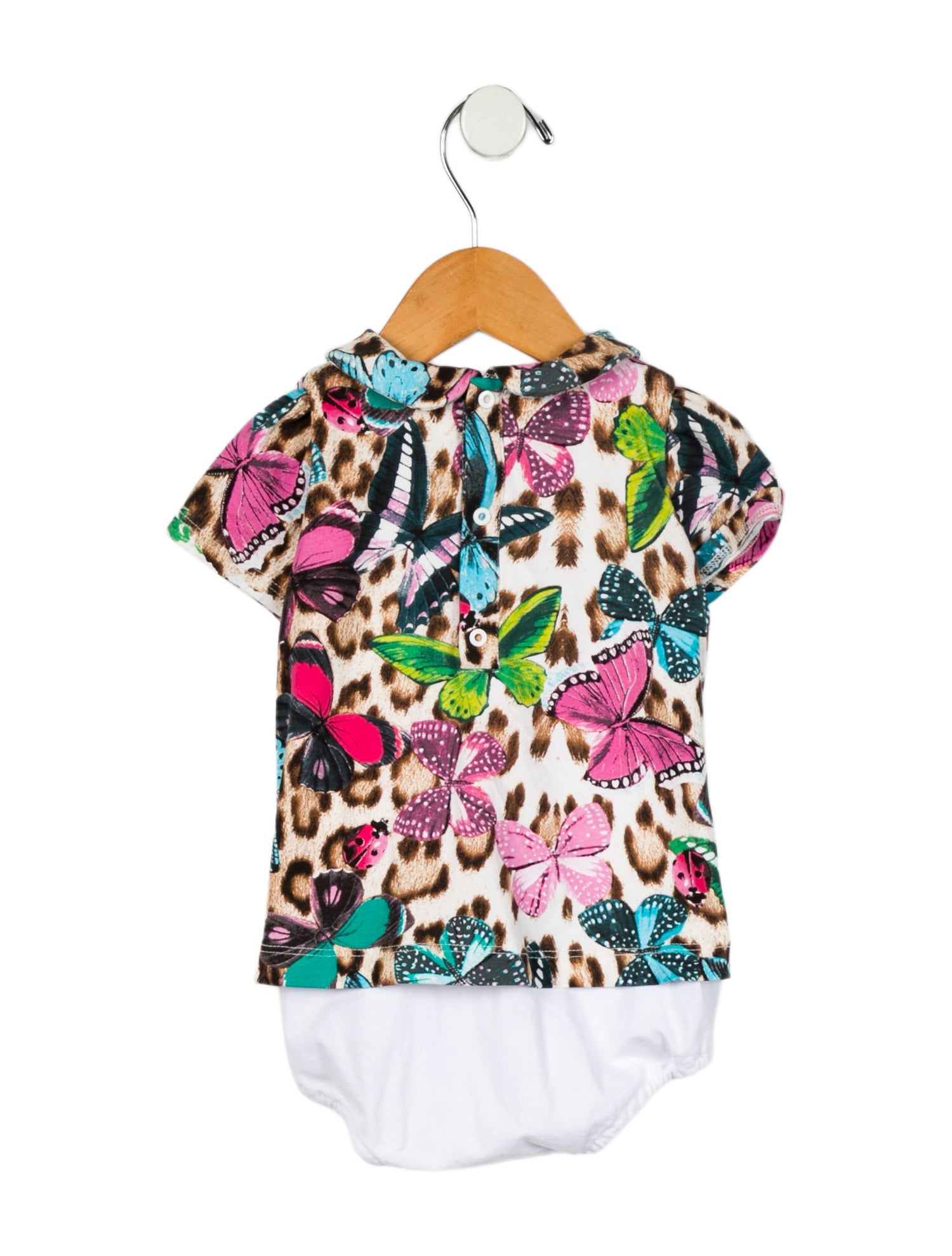 Roberto Cavalli Infant Girls' Butterfly Printed One Piece