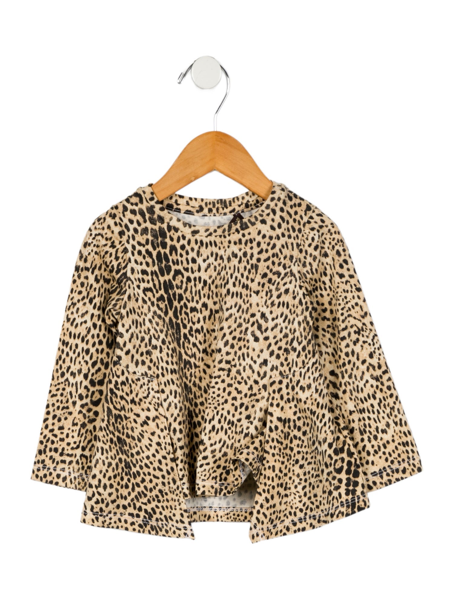 Roberto Cavalli Toddler Girls' Animal Print Long Sleeve Top