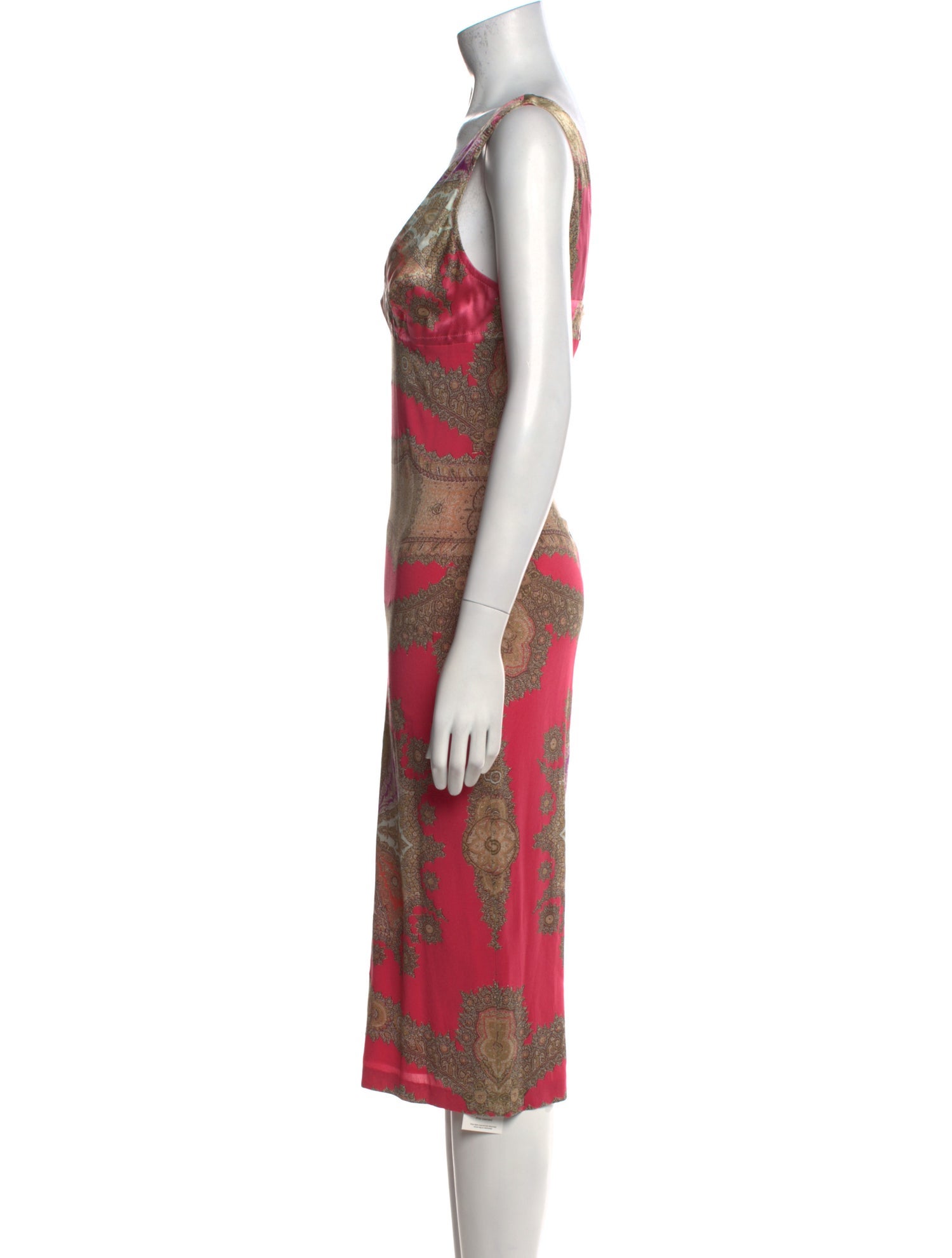 Roberto Cavalli Silk Midi Length Dress