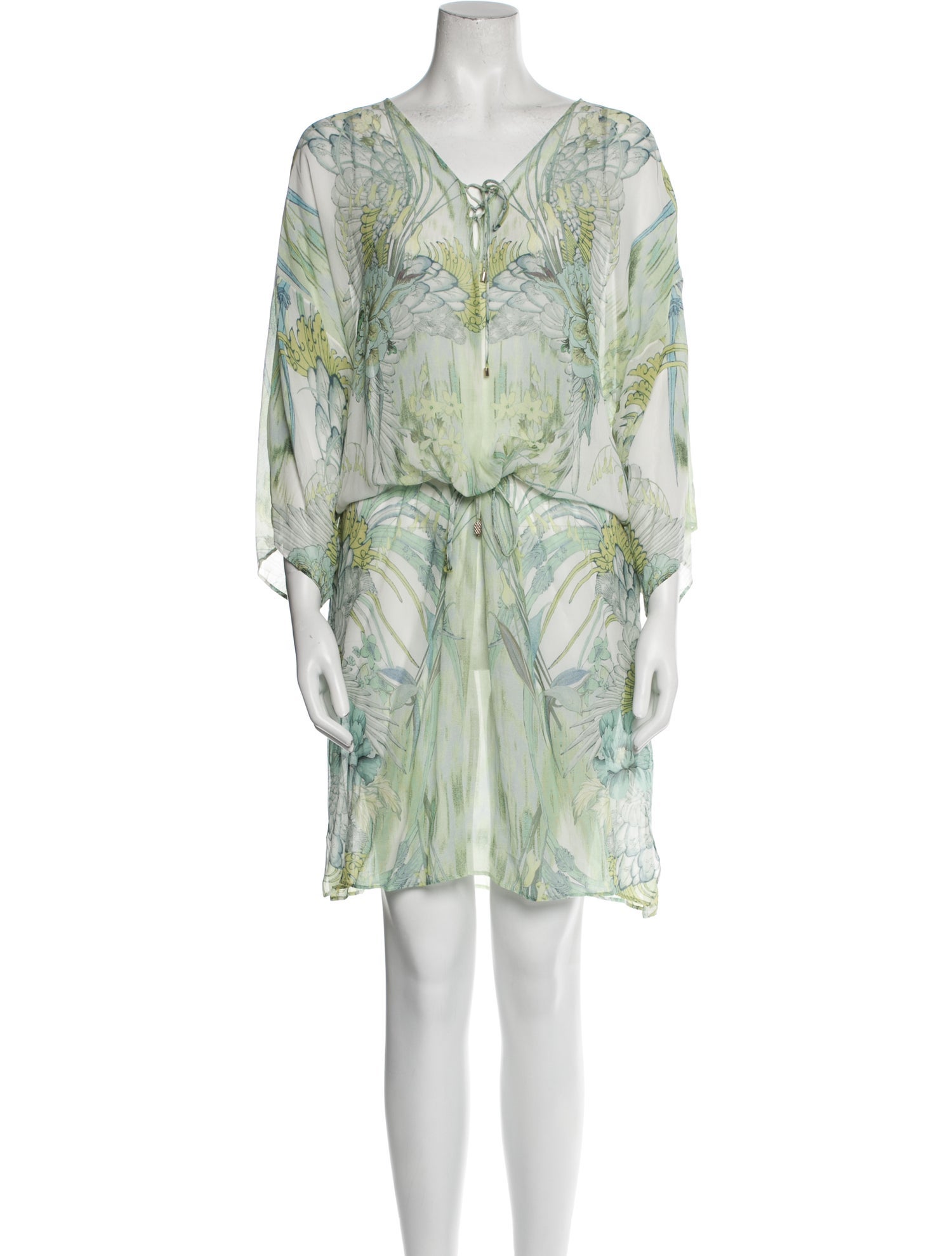 Roberto Cavalli Silk Knee-Length Dress