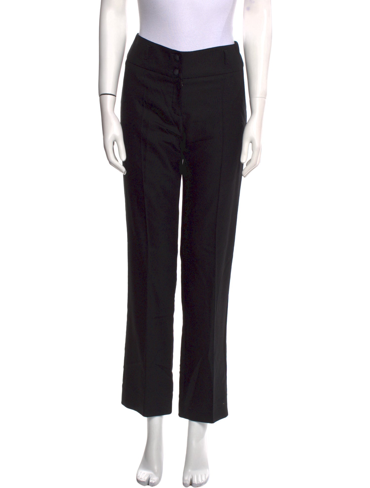 Roberto Cavalli Virgin Wool Straight Leg Pants