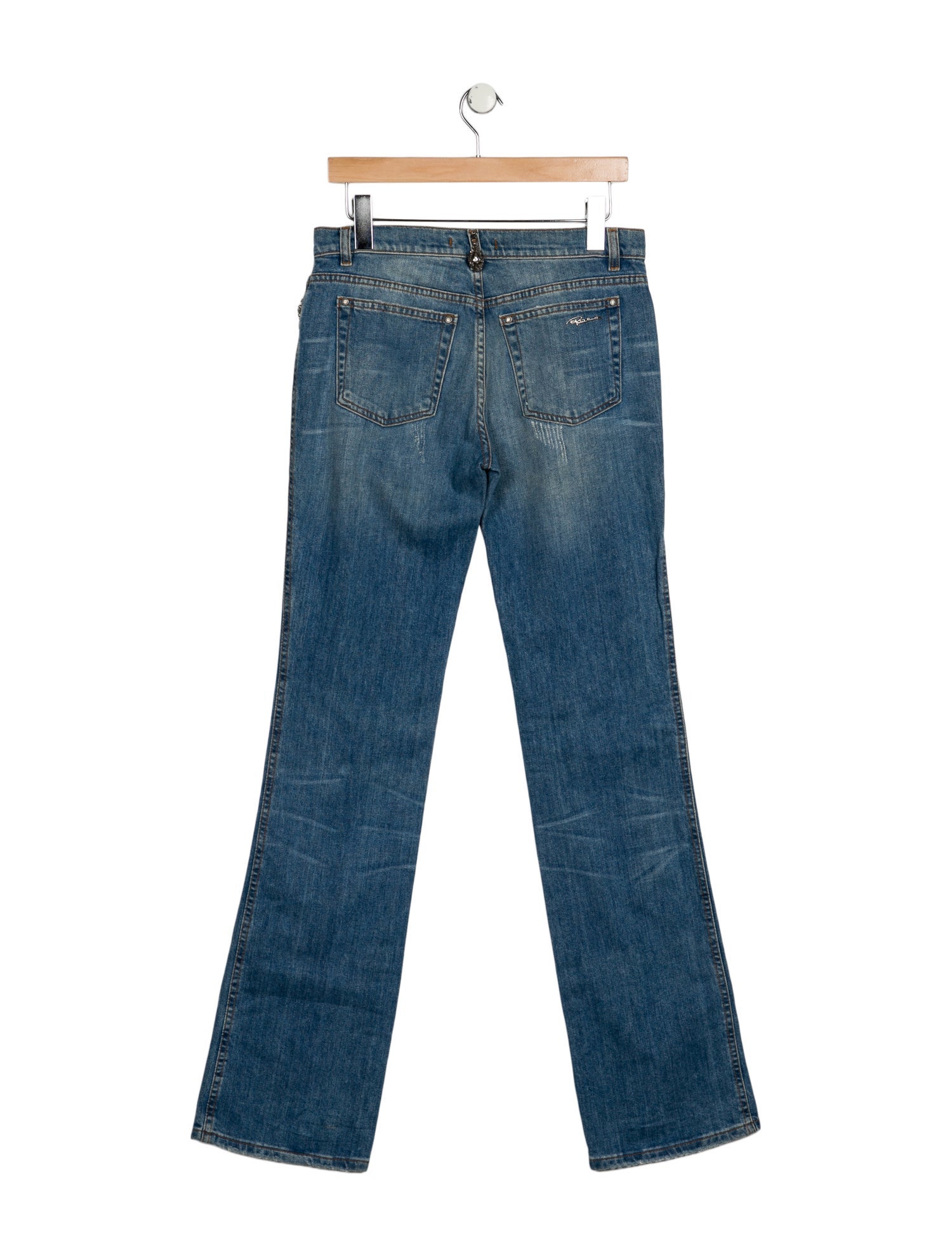 Roberto Cavalli Mid-Rise Straight Leg Jeans