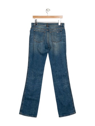 Roberto Cavalli Mid-Rise Straight Leg Jeans