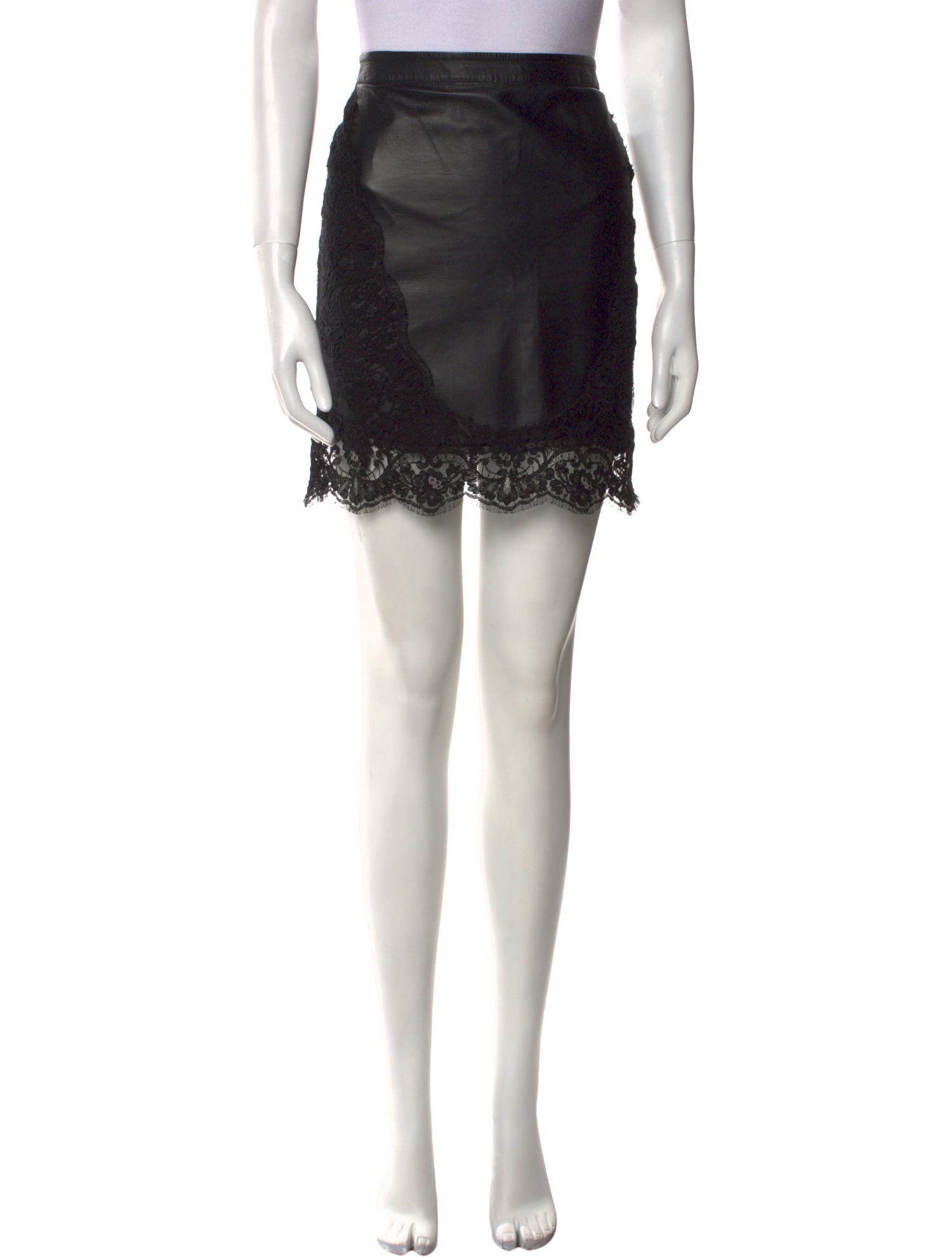 Roberto Cavalli Leather Mini Skirt