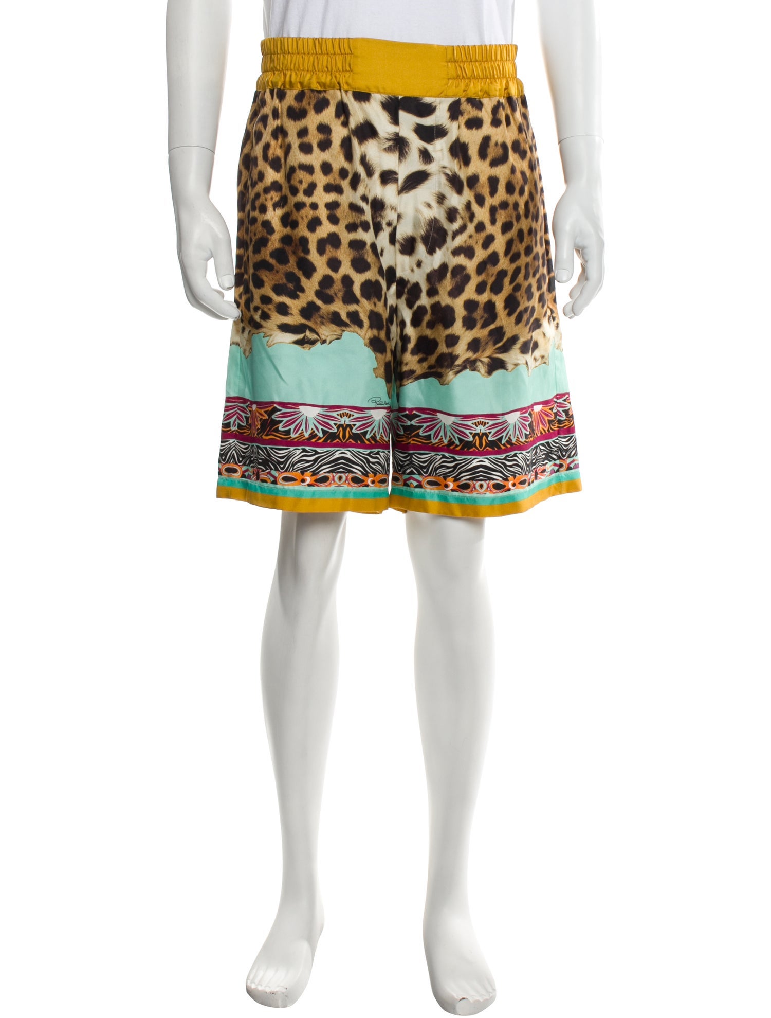 Roberto Cavalli Silk Jogger Shorts
