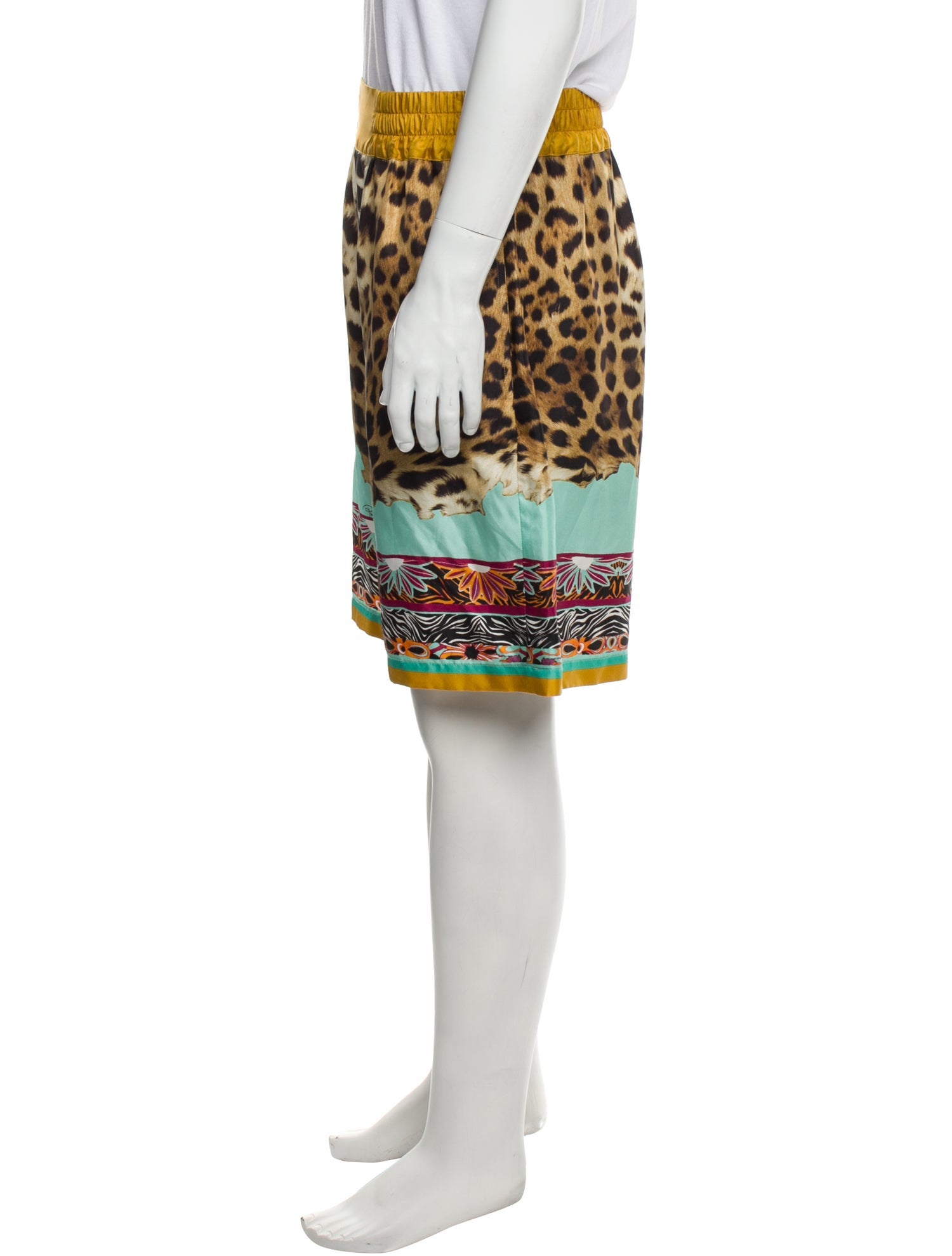 Roberto Cavalli Silk Jogger Shorts