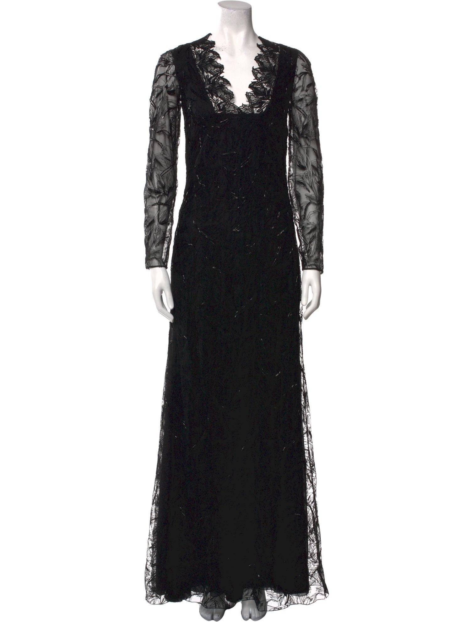 Roberto Cavalli V-Neck Long Dress