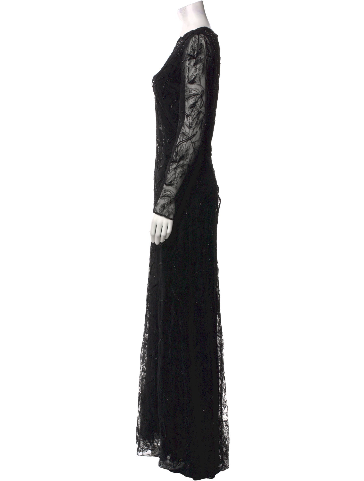 Roberto Cavalli V-Neck Long Dress