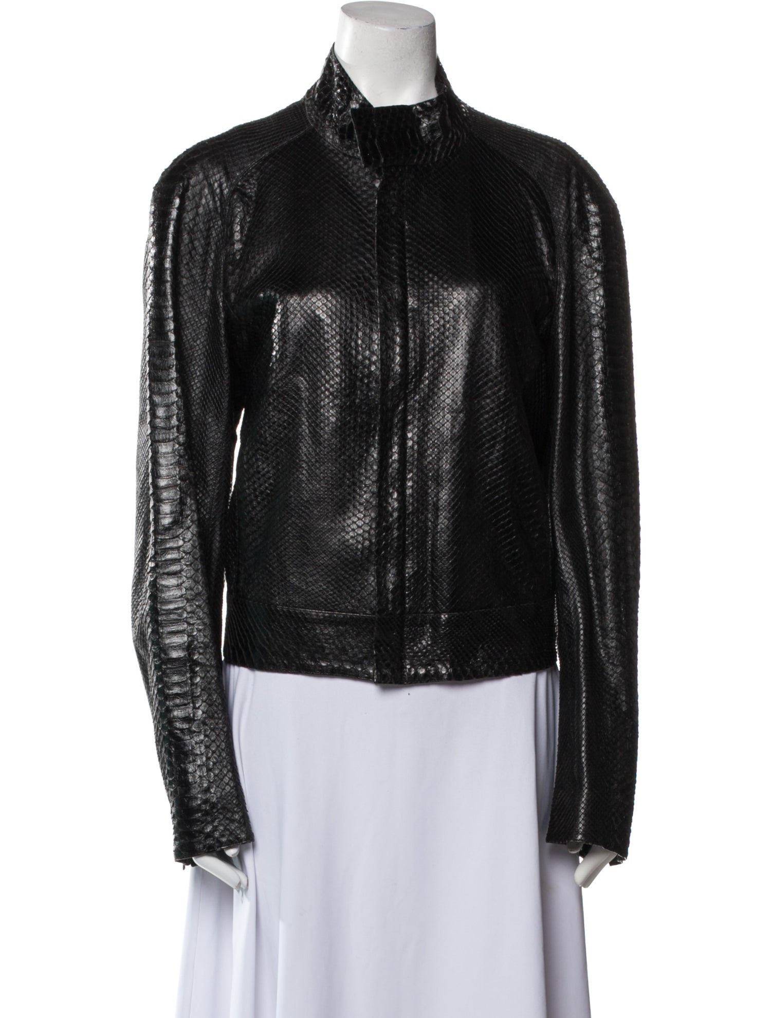 Roberto Cavalli Vintage Python Moto Jacket