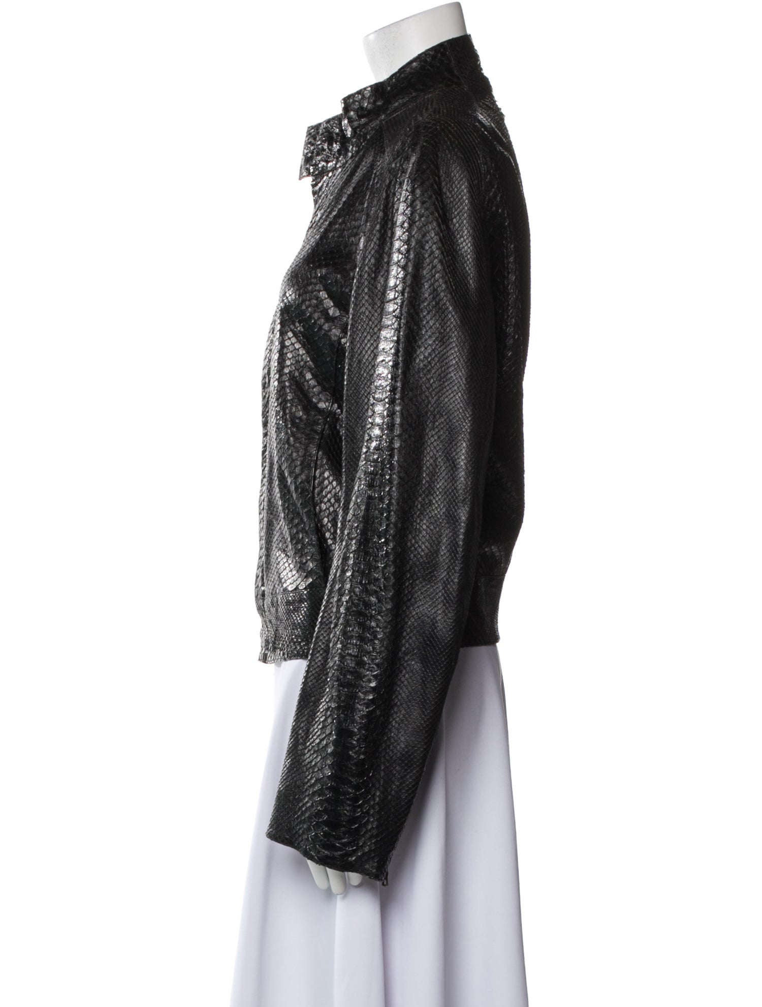 Roberto Cavalli Vintage Python Moto Jacket