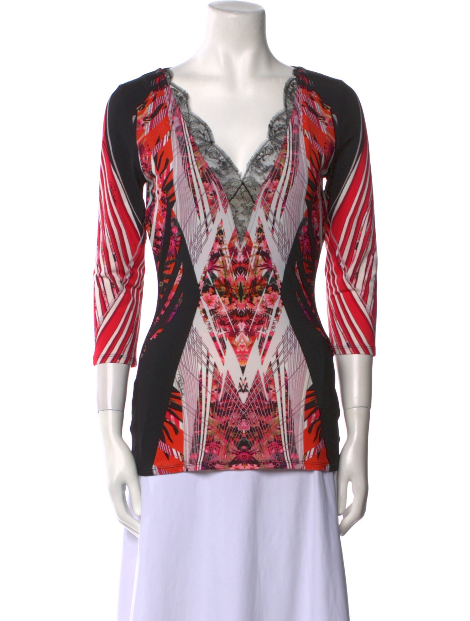 Roberto Cavalli Nylon Printed Tunic w/ Tags