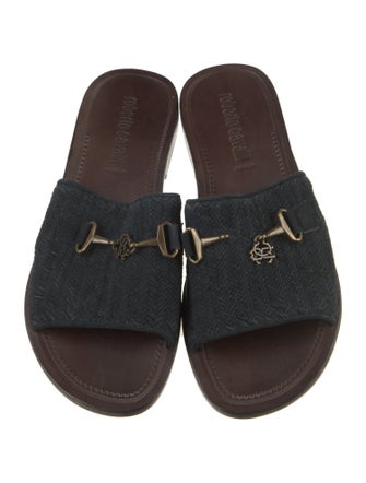 Roberto Cavalli Suede Slides
