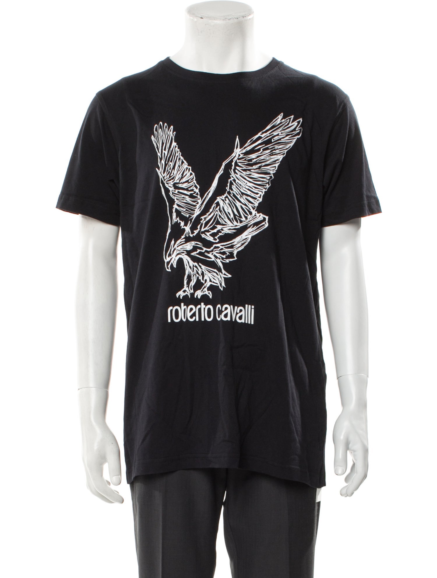 Roberto Cavalli Graphic Print Crew Neck T-Shirt