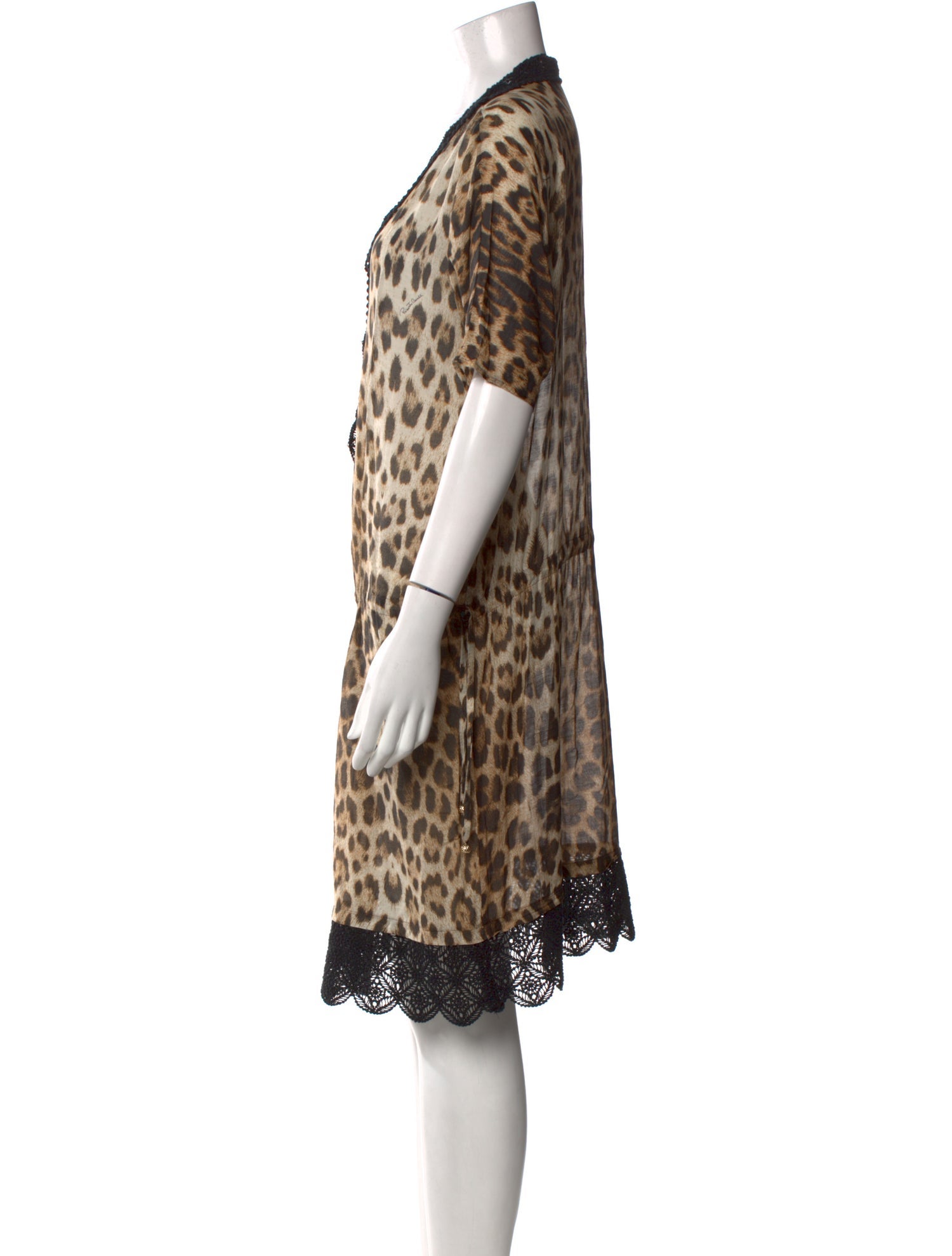 Roberto Cavalli Animal Print Knee-Length Dress