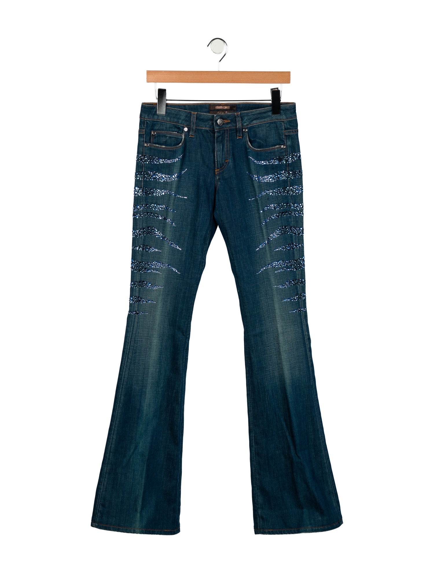 Roberto Cavalli Mid-Rise Wide Leg Jeans