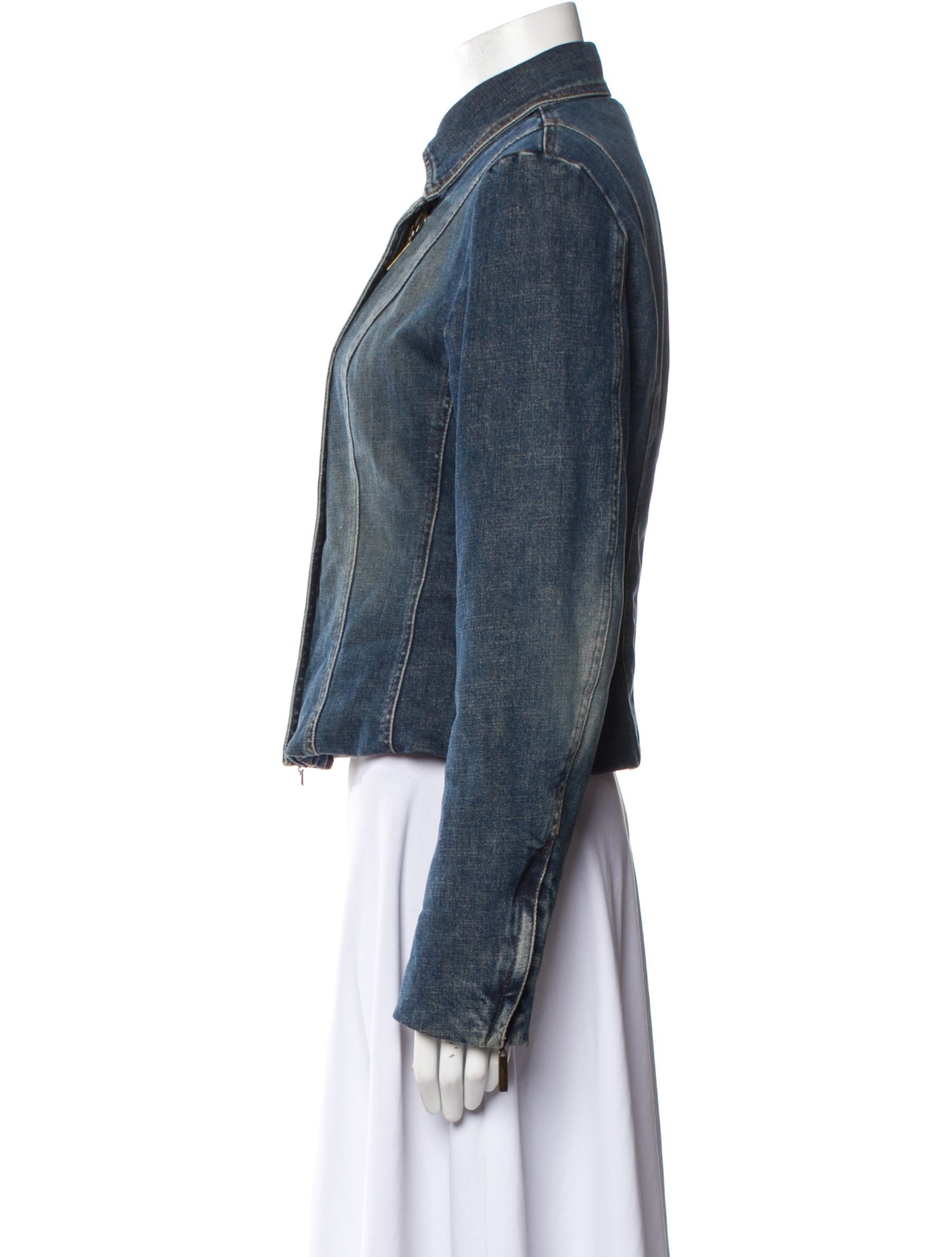 Roberto Cavalli Late 1990's - Early 2000's Denim Jacket