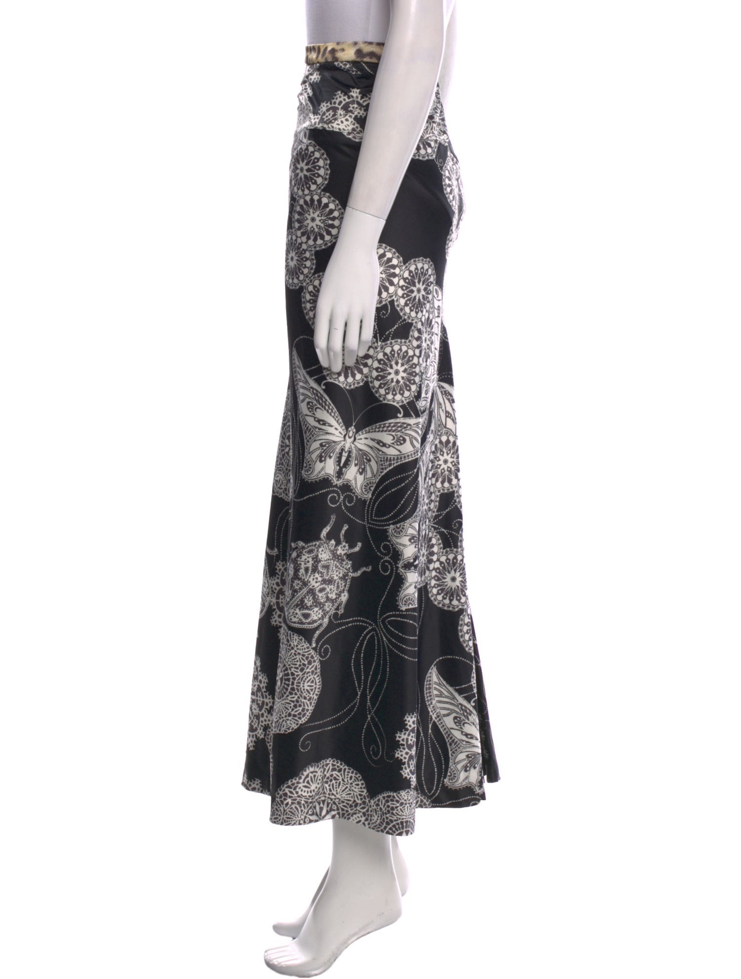 Roberto Cavalli Printed Midi Length Skirt