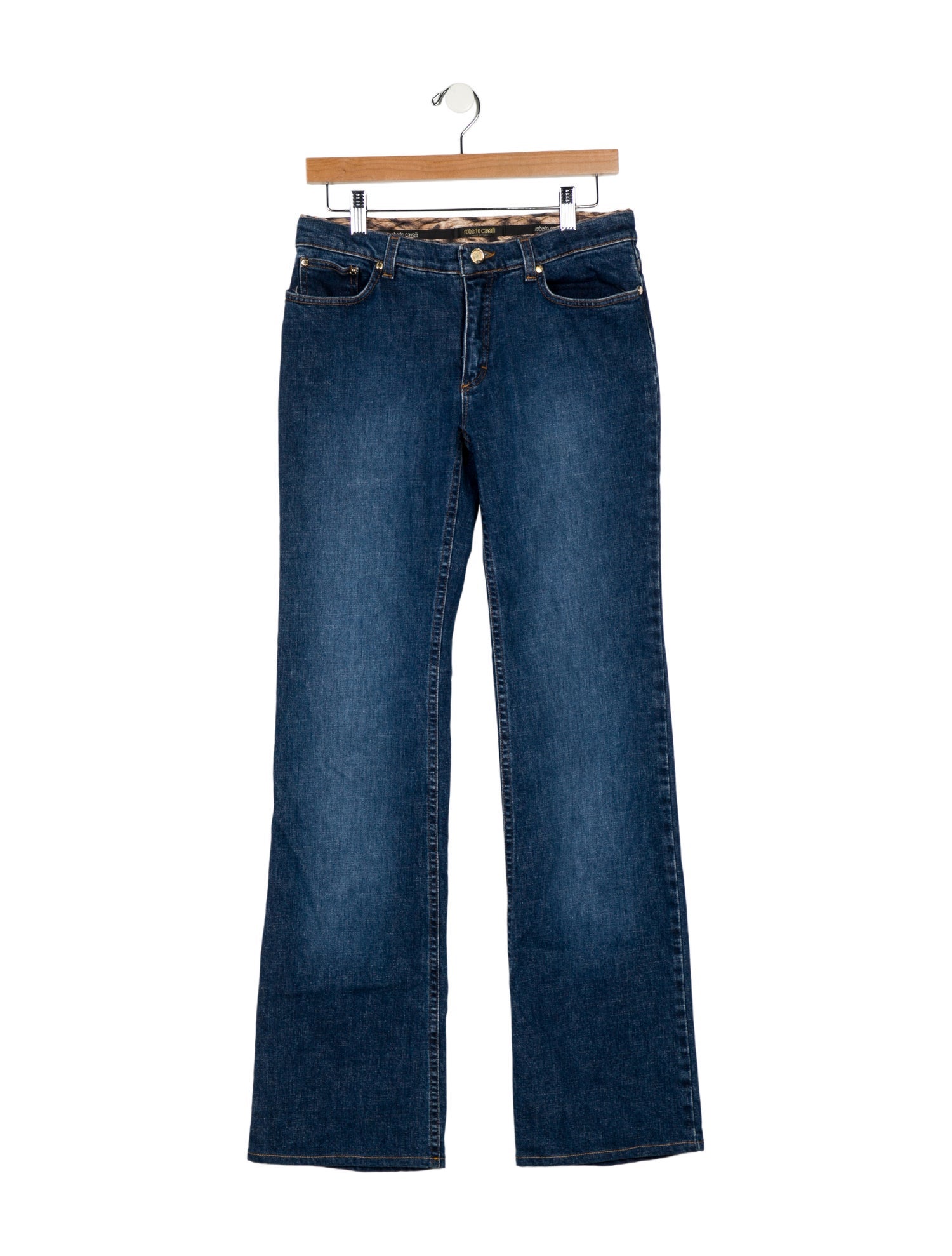 Roberto Cavalli Mid-Rise Wide Leg Jeans