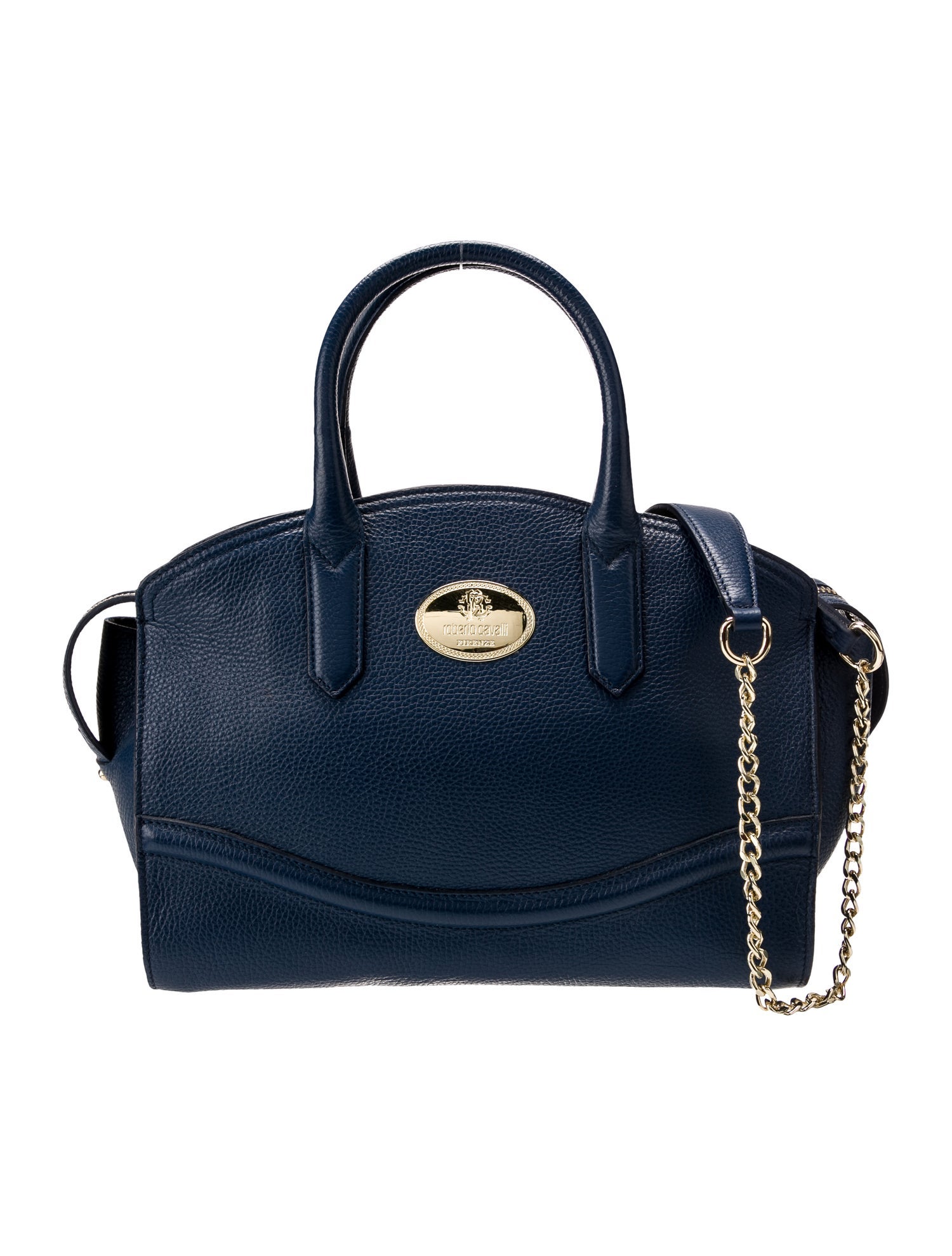 Roberto Cavalli Leather Top Handle Bag