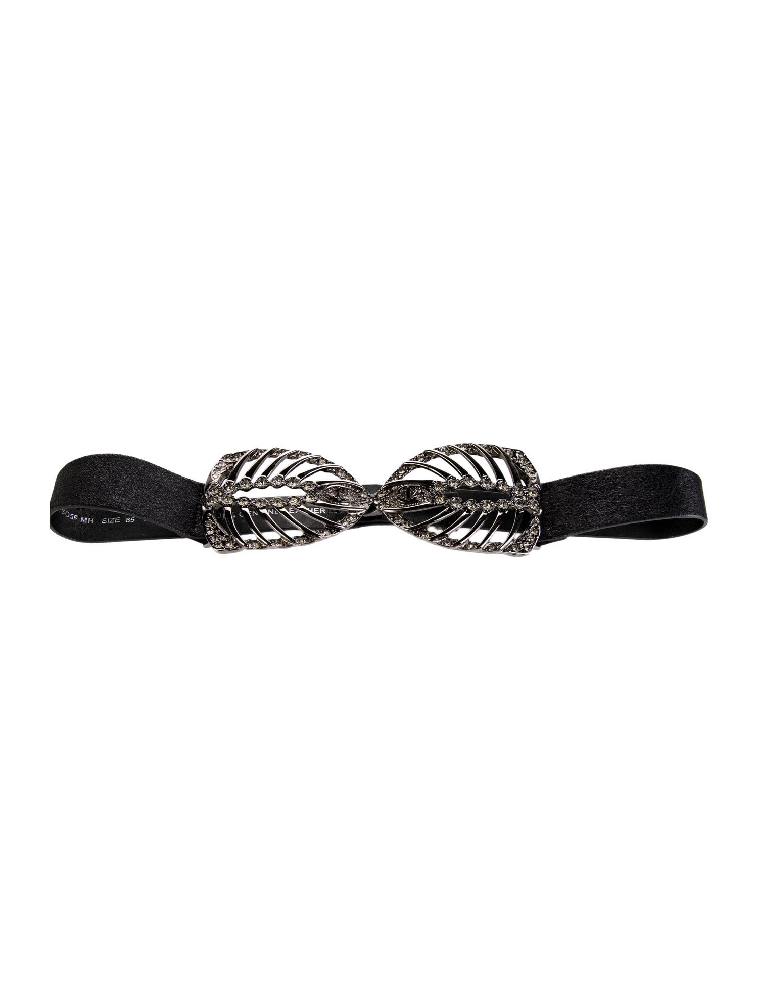 Roberto Cavalli Skinny Leather Waist Belt