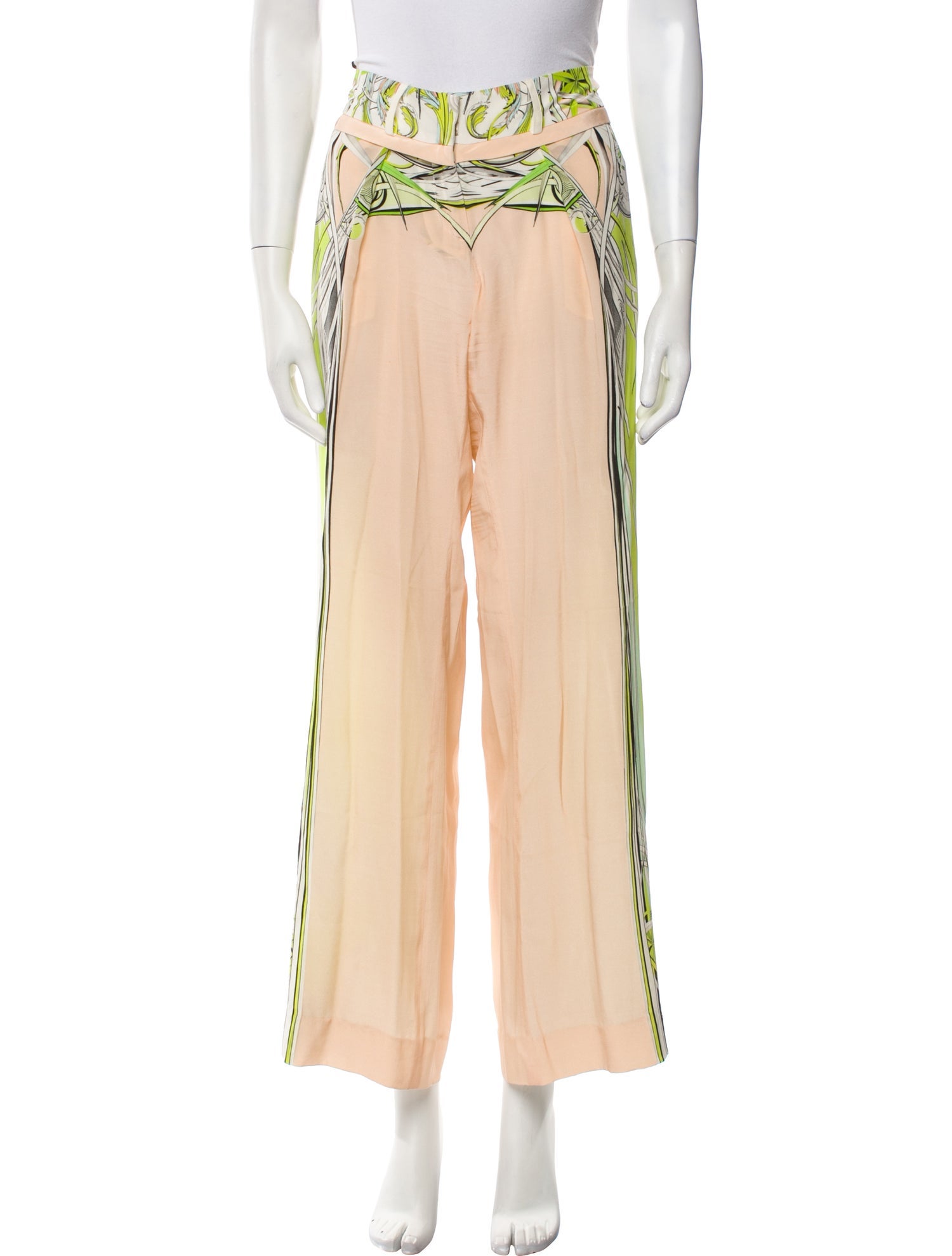 Roberto Cavalli Silk Wide Leg Pants